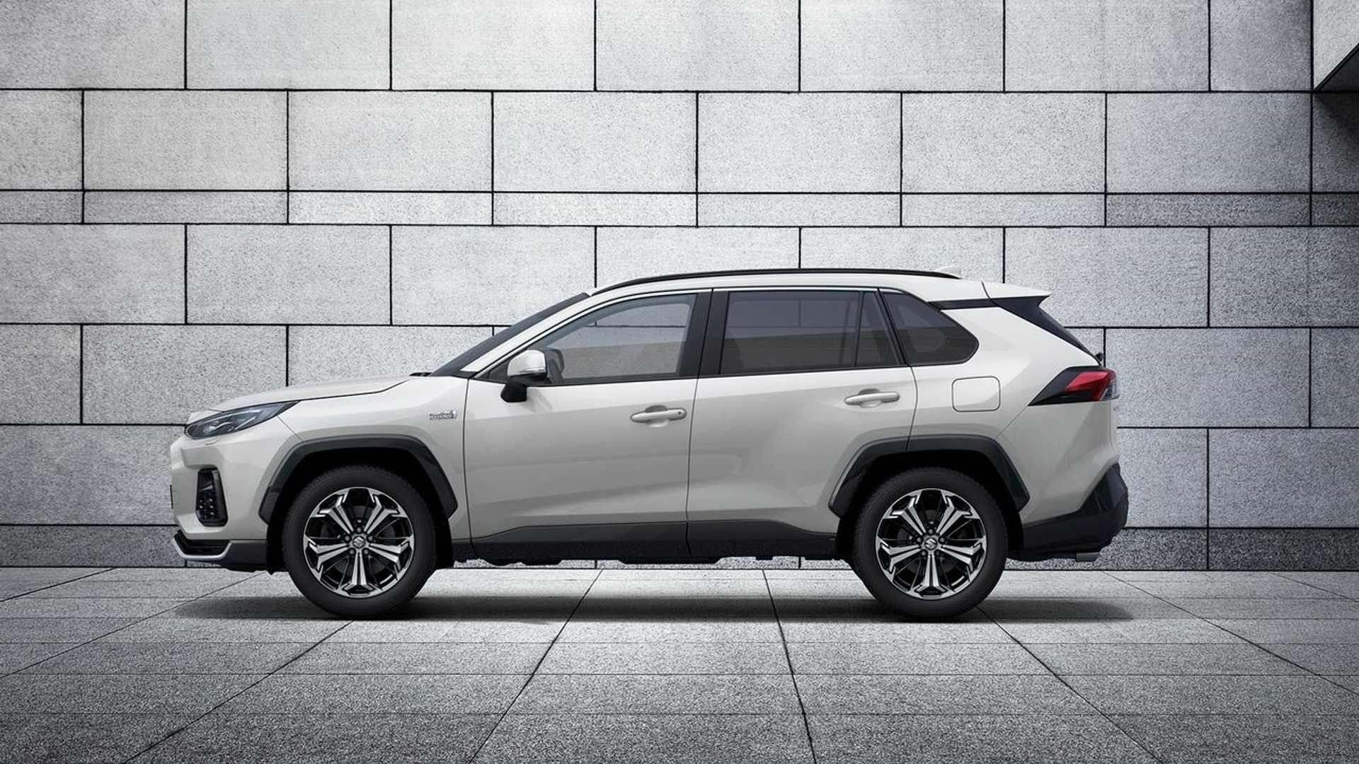 نمای جانبی شاسی بلند / suv پلاگین هیبریدی سوزوکی اکراس / Suzuki Across