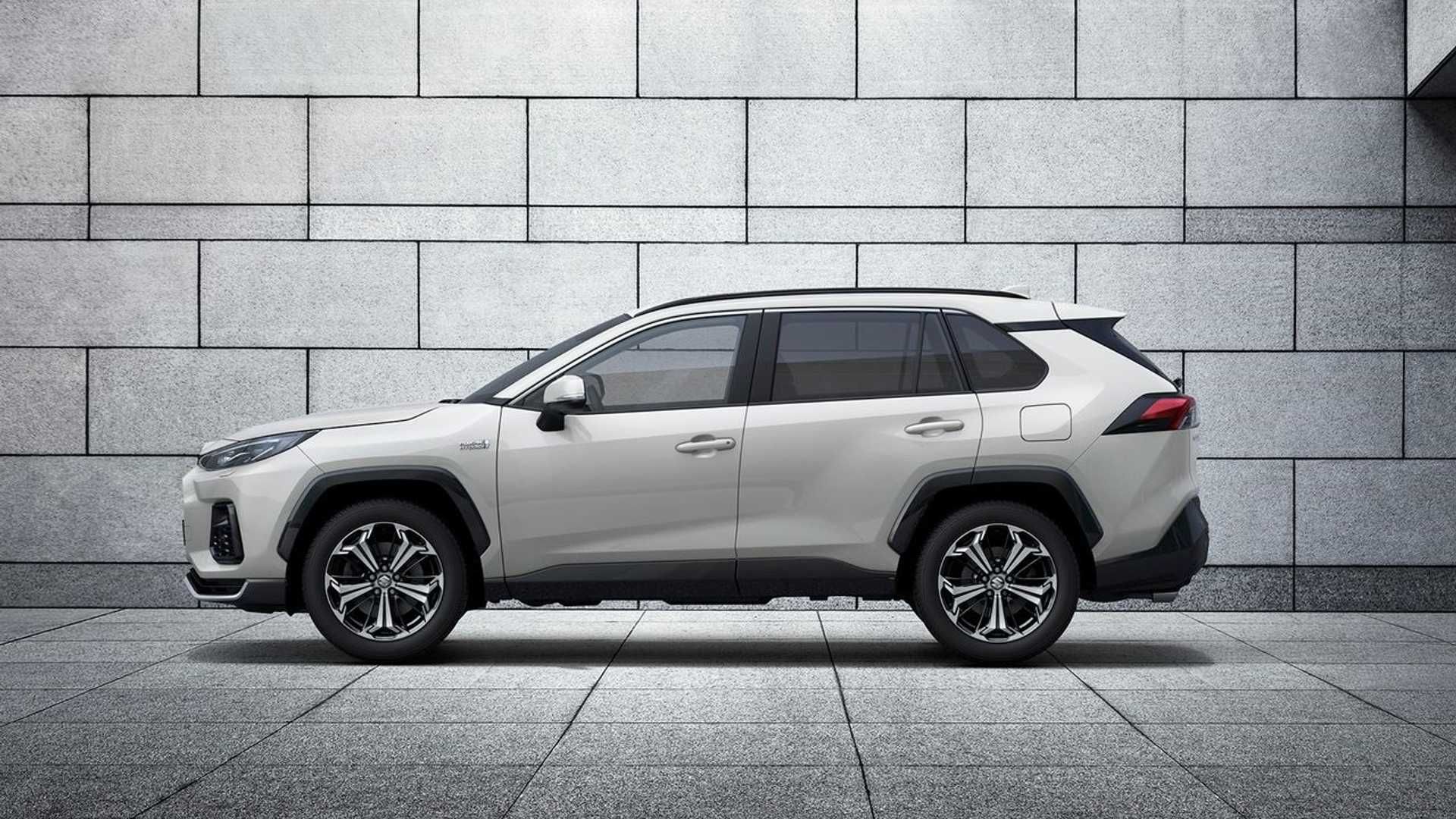 نمای جانبی شاسی بلند / suv پلاگین هیبریدی سوزوکی اکراس / Suzuki Across