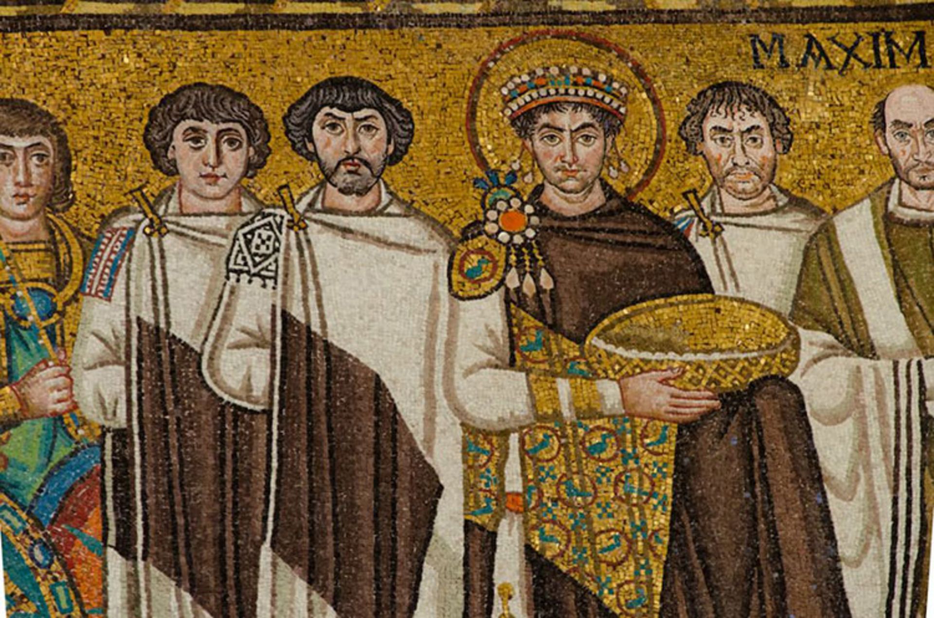مرجع متخصصين ايران A mosaic of Emperor Justinian and his supporters
