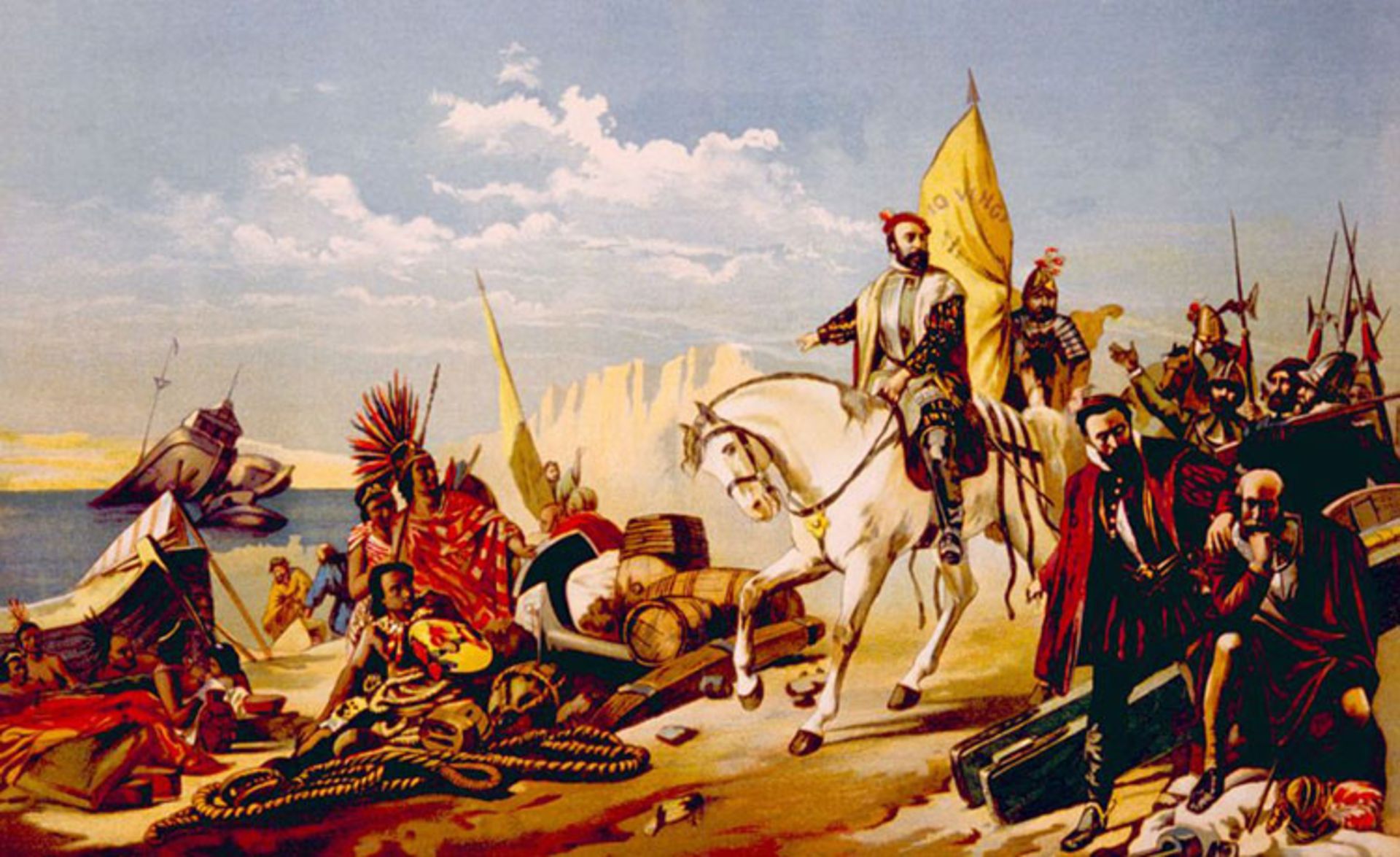 مرجع متخصصين ايران Hernán Cortéz and his troops
