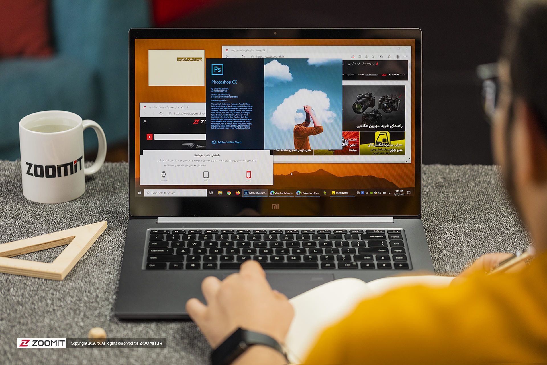 لپ تاپ شیائومی می نوت بوک پرو 15 Xiaomi Mi Notebook Pro در محیط ویندوز