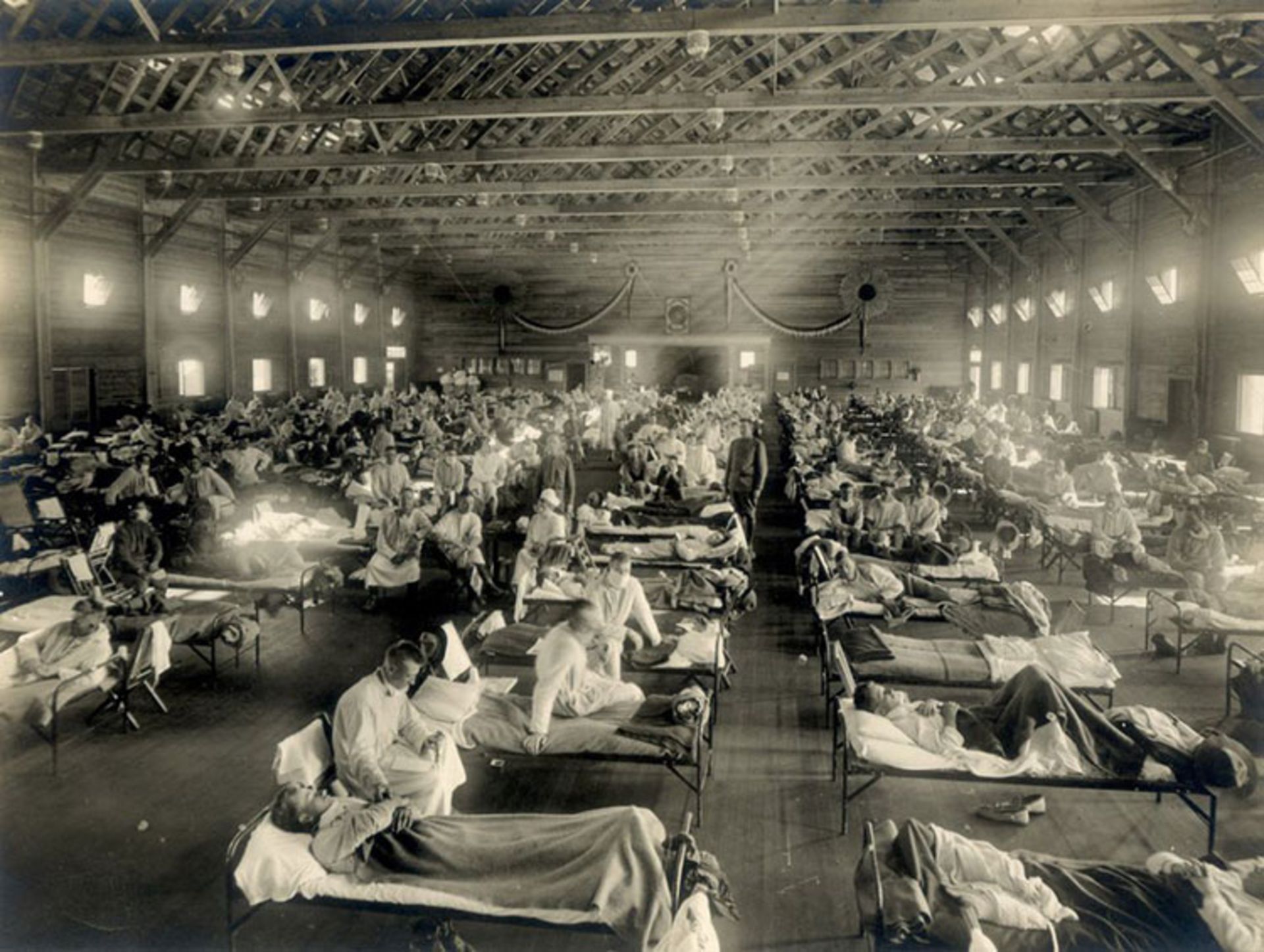 Emergency hospital during influenza epidemic