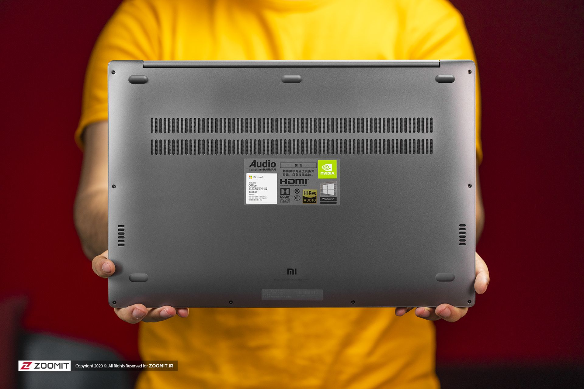 پشت لپ تاپ لپ تاپ شیائومی می نوت بوک پرو 15 Xiaomi Mi Notebook Pro