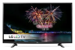 نمای جلو تلویزیون ال جی LH510V مدل 43 اینچ با صفحه روشن