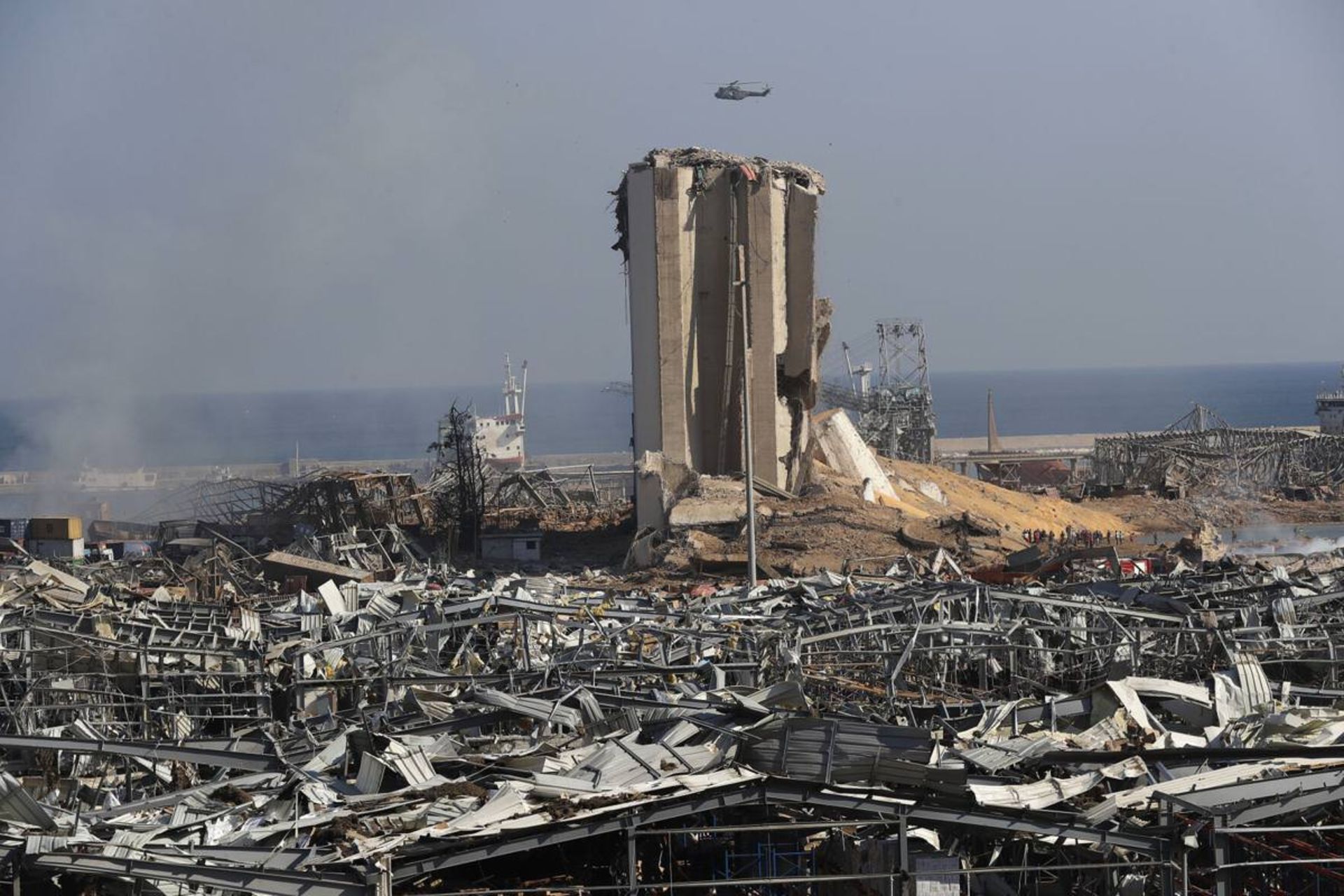 مرجع متخصصين ايران بقاياي محل انفجار در بندر بيروت