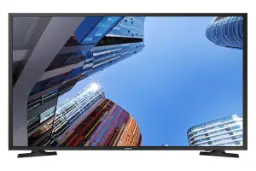 نمای جلو تلویزیون سامسونگ M5000 مدل 40 اینچ با صفحه روشن