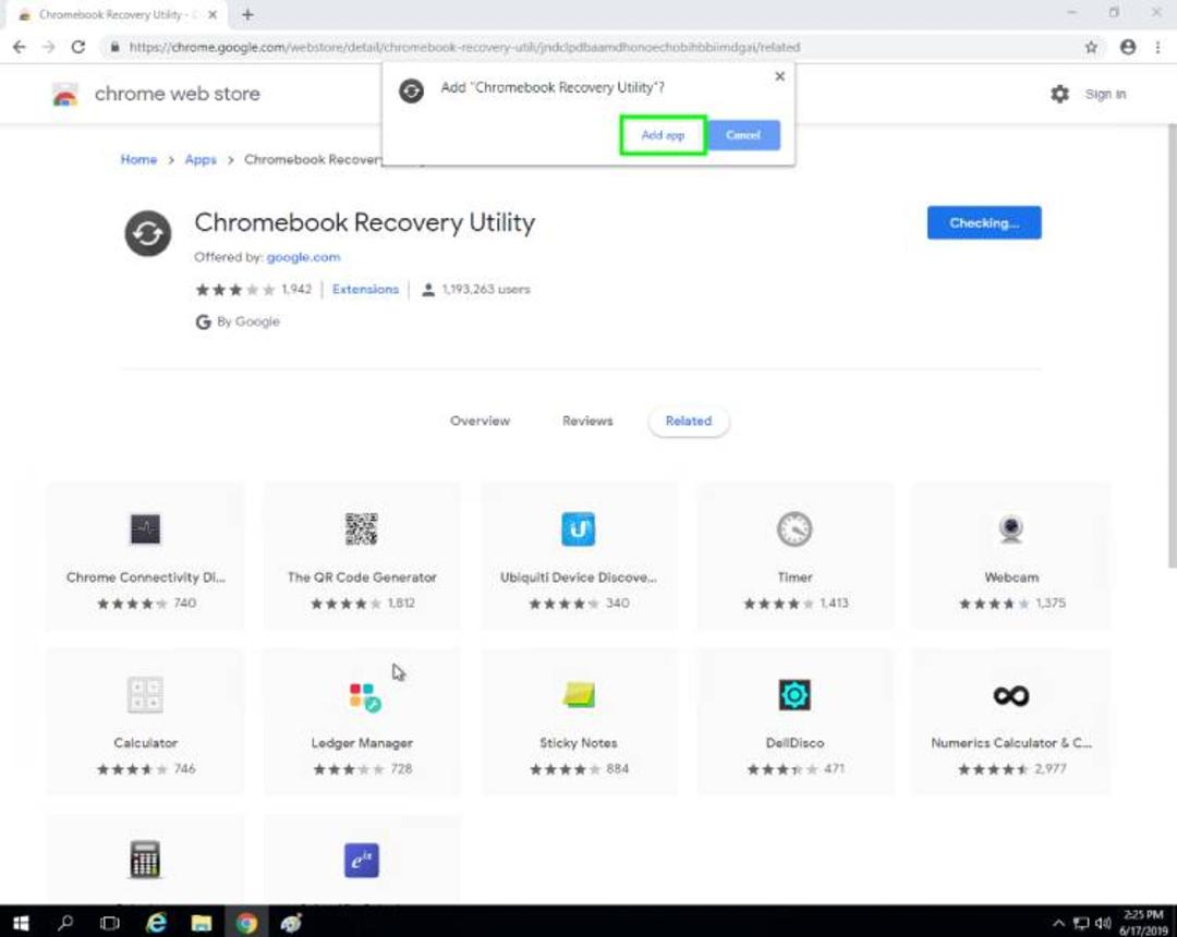 انتخاب گزینه‌ی add app در recovery utility برای نصب کلود ردی 