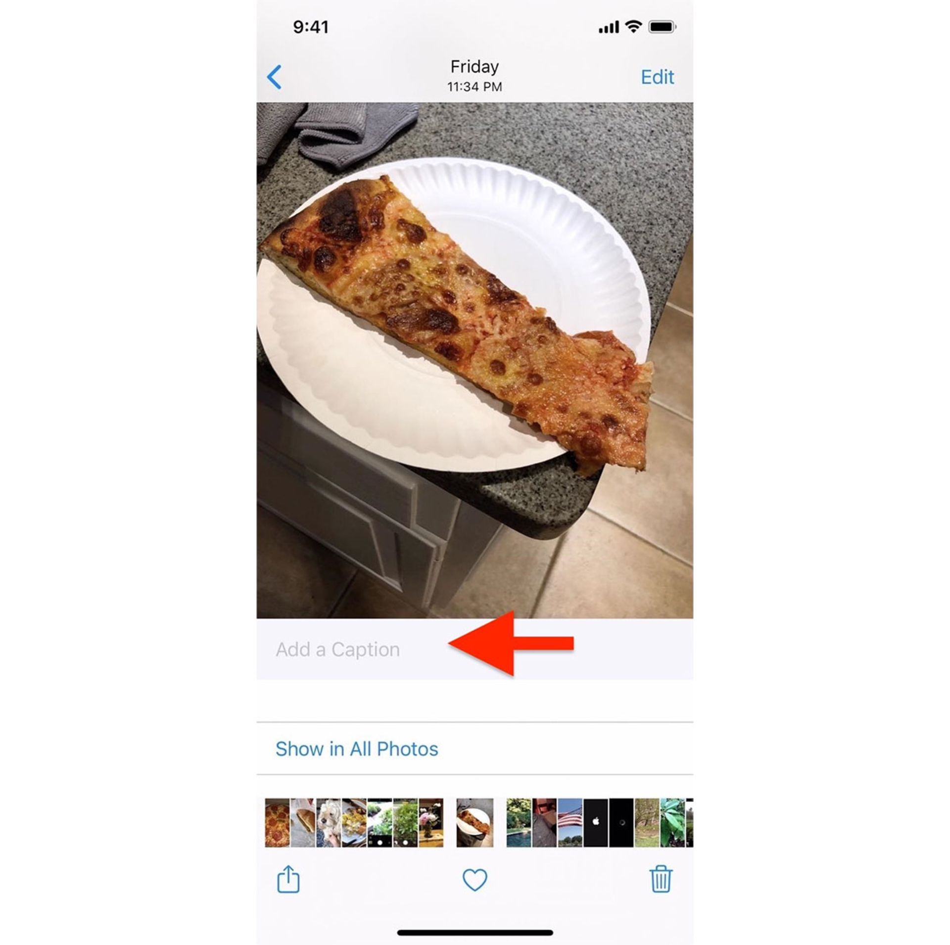 اضافه کردن متن توضیح به عکس‌ها و ویدیوها iOS 14
