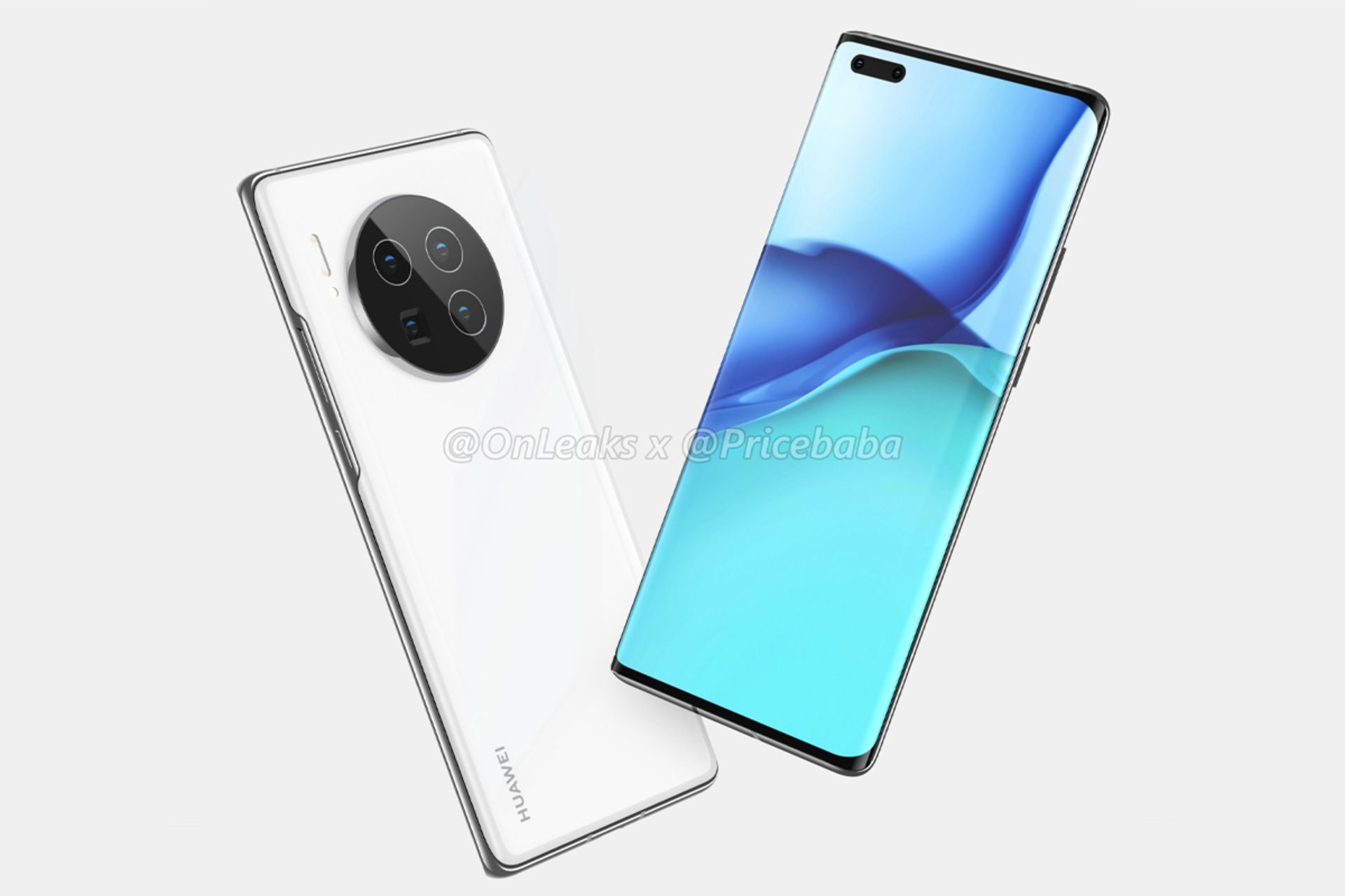 رندر غیررسمی میت 40 پرو / Huawei Mate 40 Pro پشت و جلو