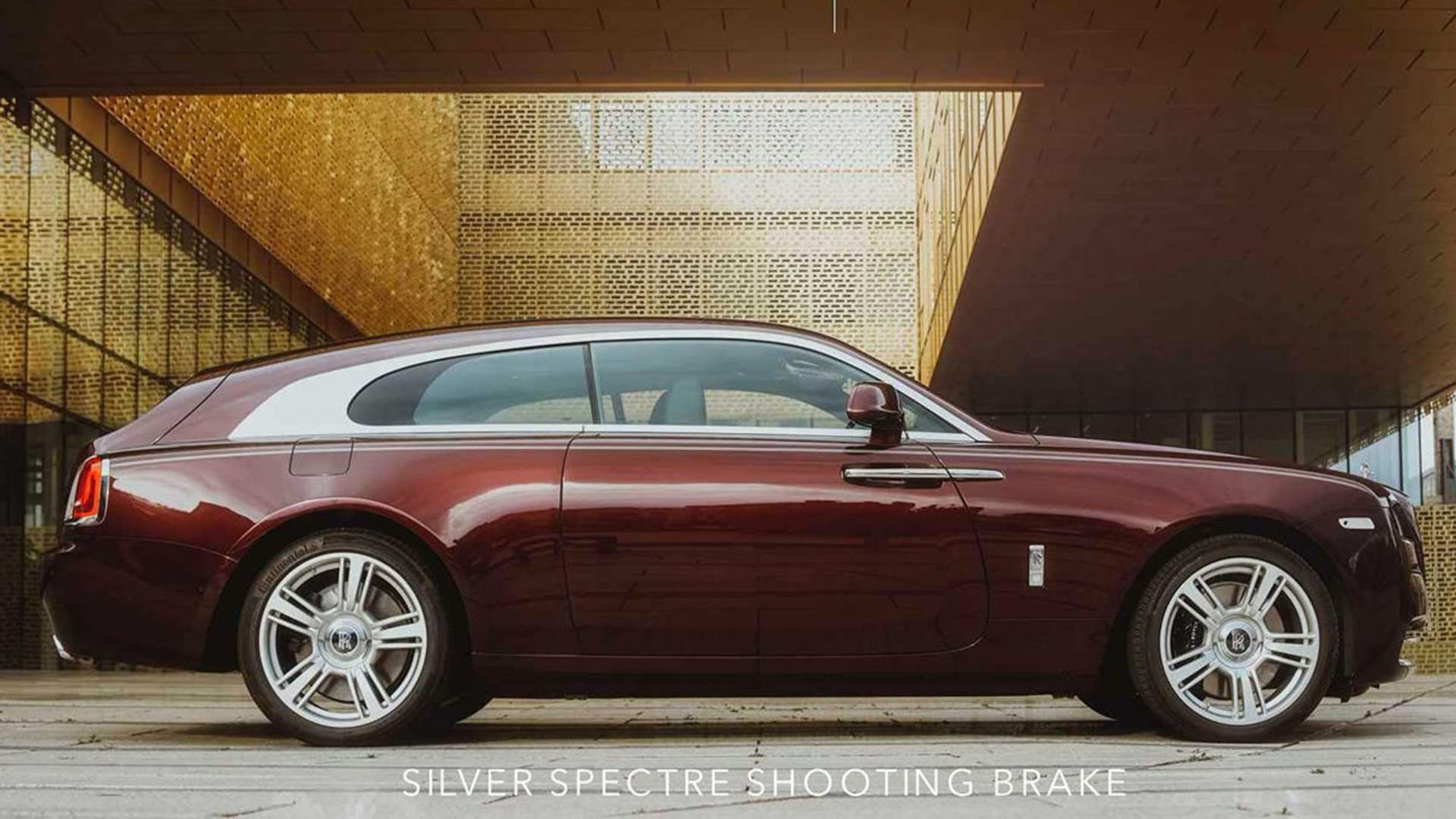 مرجع متخصصين ايران نماي جانبي نسخه شوتينگ بريك رولزرويس ريث / Rolls-Royce Wraith Shooting Brake زرشكي رنگ