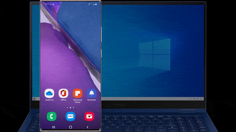 آپدیت جدید اپلیکیشن Your Phone مایکروسافت اجرای اپلیکیشن سامسونگ روی ویندوز 10