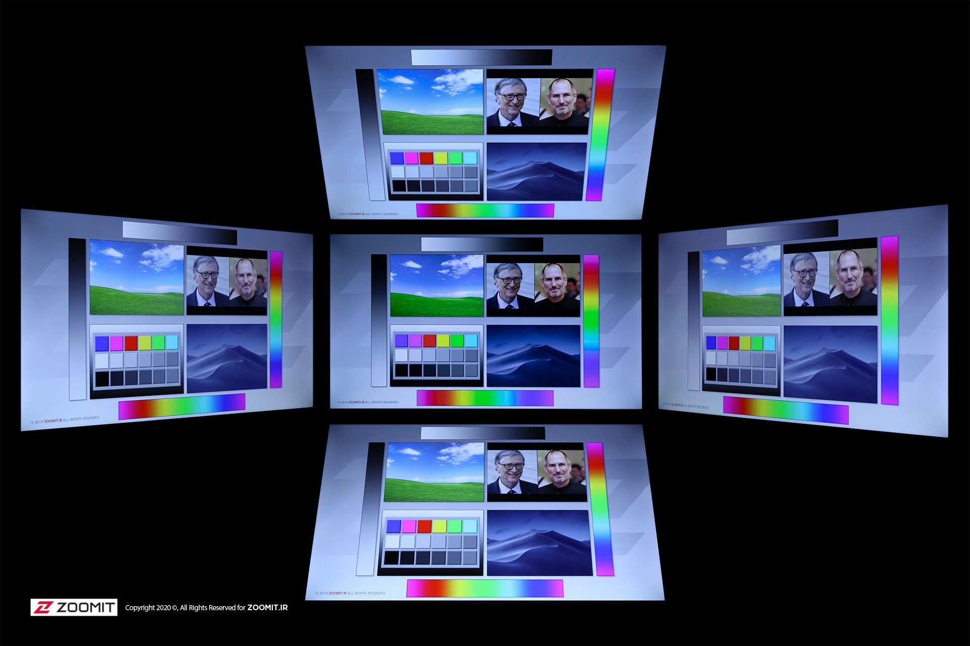 زاویه‌ دید پنل در تلویزیون ۵۵ اینچ شیائومی MI TV 4S مدل ۲۰۱۹