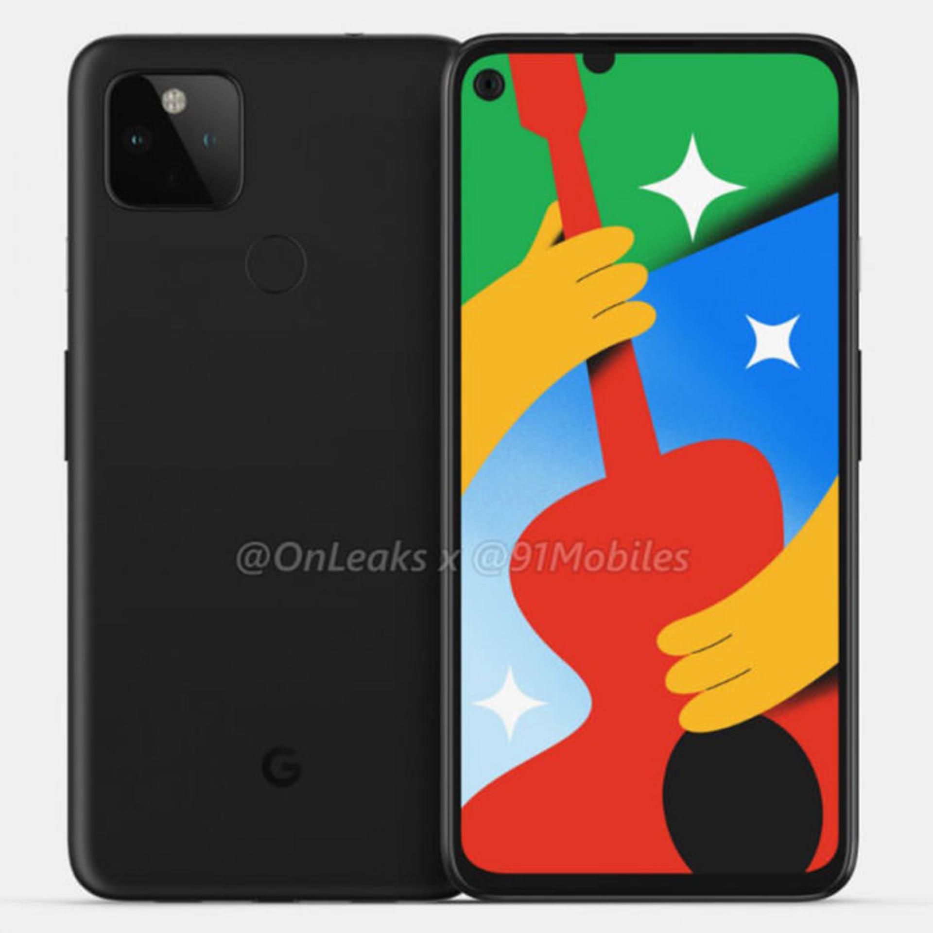 رندر گوگل پیکسل 4a 5G 
