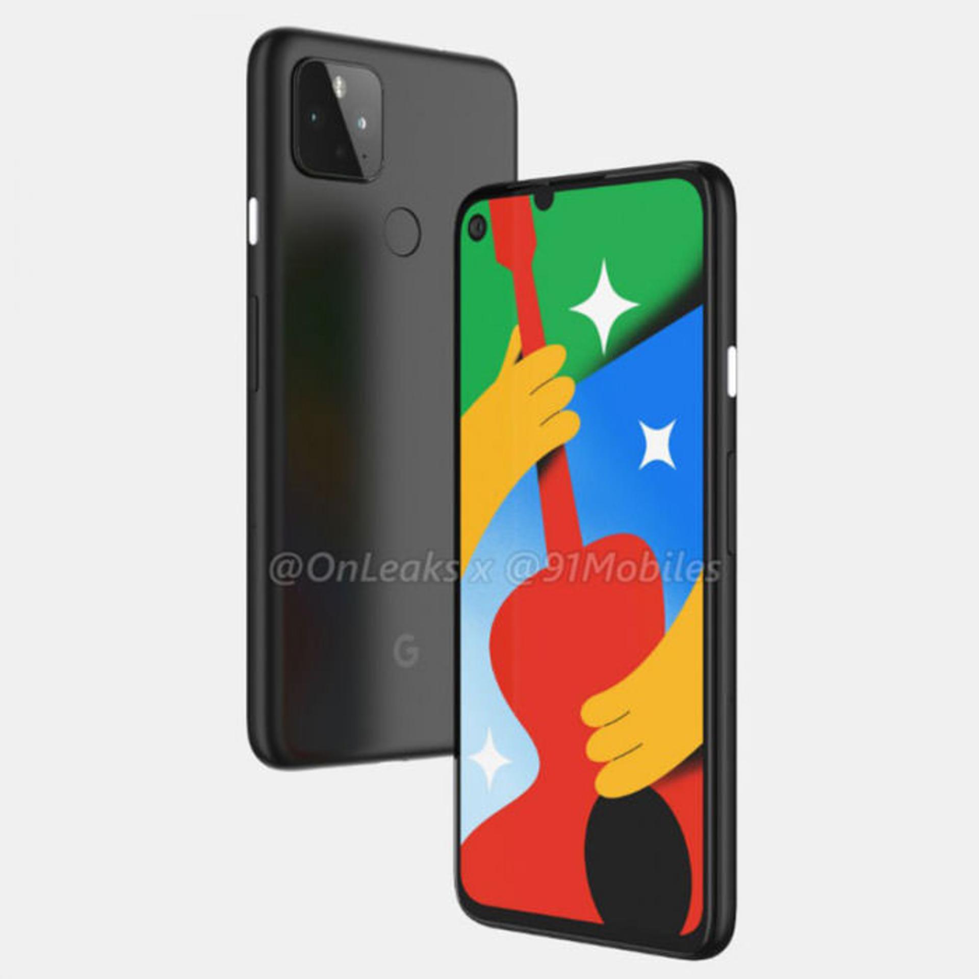 رندر گوگل پیکسل 4a 5G 
