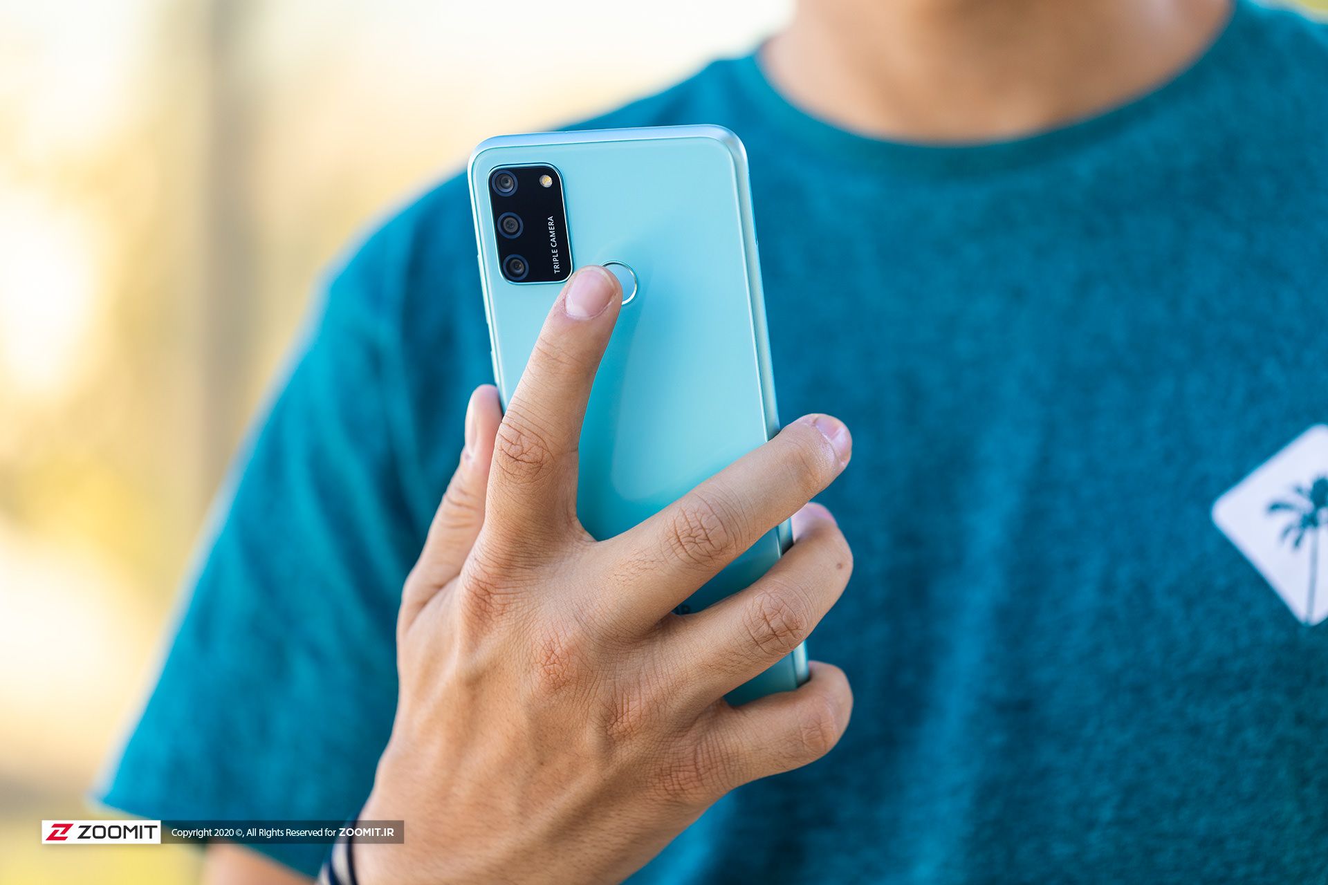 استفاده از حسگر اثرانگشت در پشت گوشی Honor 9A (آنر ۹ ای)