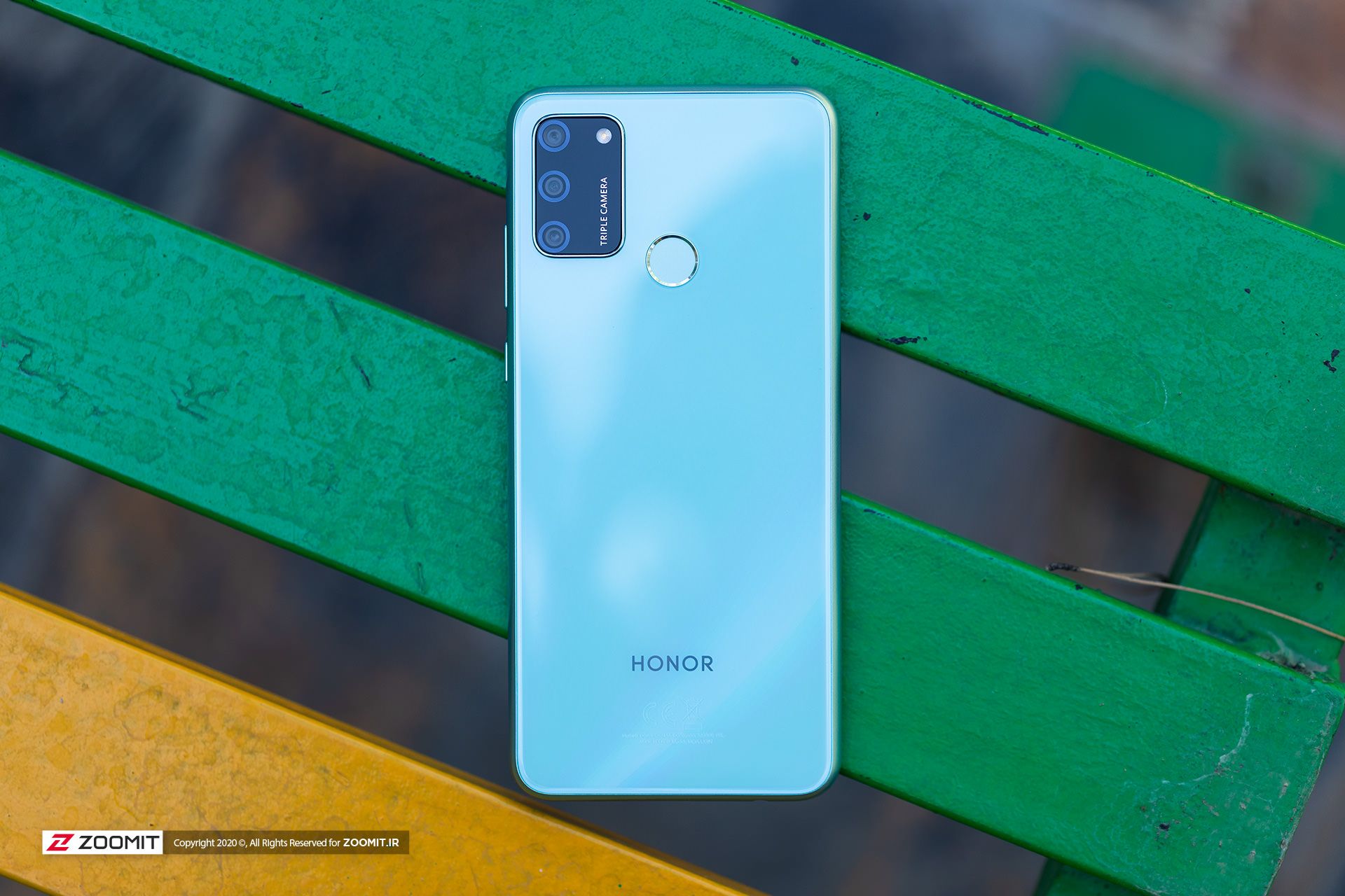 نمای پشت گوشی Honor 9A (آنر ۹ ای) - سنسور اثر انگشت و چینش دوربین ها ۰۲