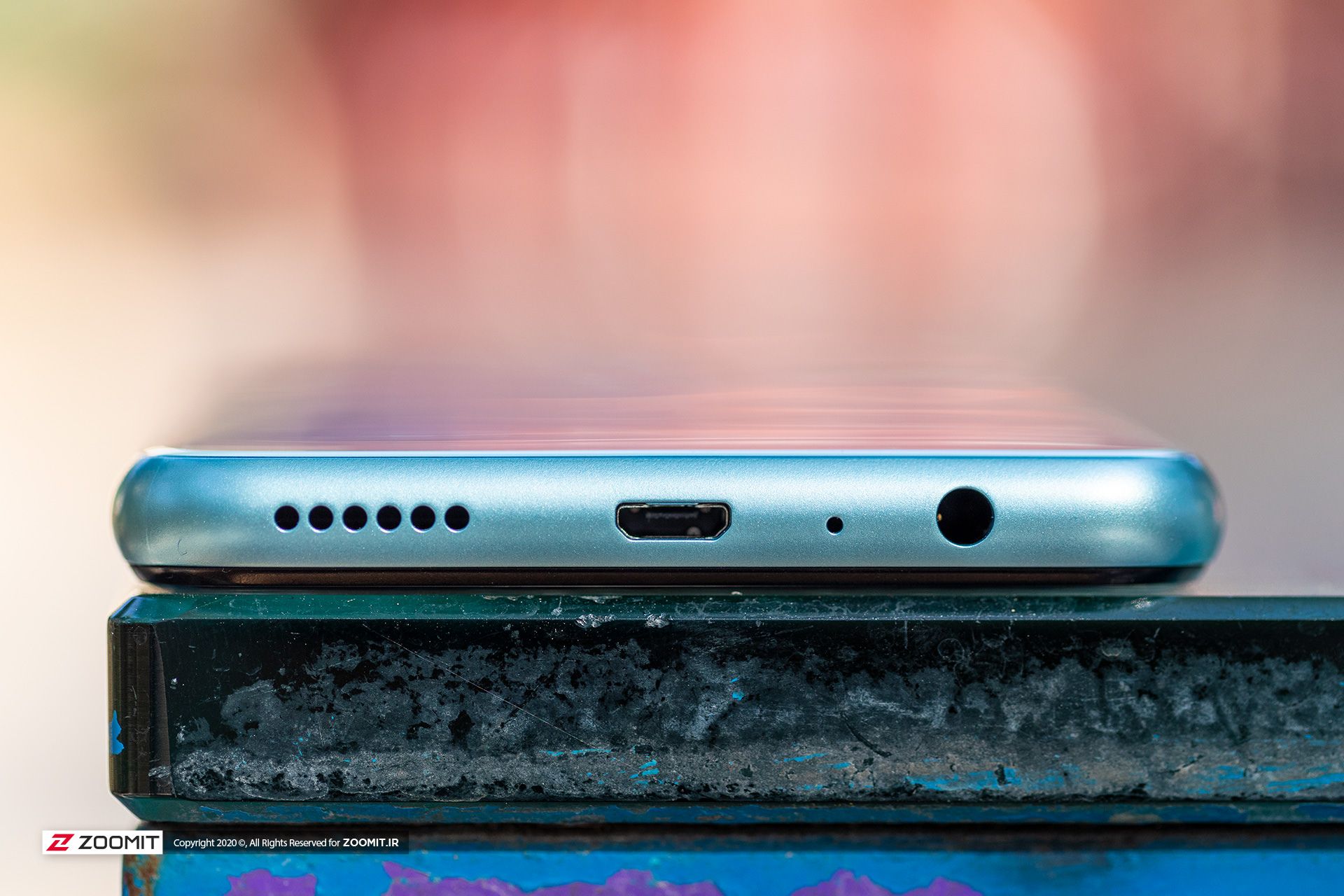 فریم پایینی گوشی Honor 9A (آنر ۹ ای) - درگاه Micro USB، اسپیکر و جک ۳.۵