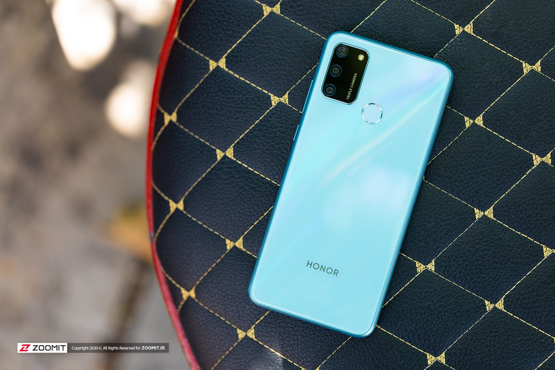 نمای پشت گوشی Honor 9A (آنر ۹ ای) - سنسور اثر انگشت و چینش دوربین ها