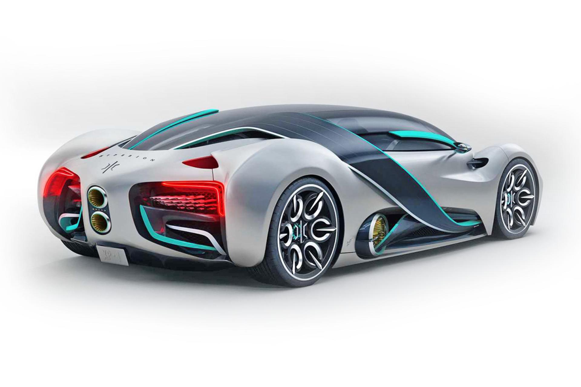 Hyperion XP-1  ابرخودرو هیدروژنی هایپرین نمای پشت