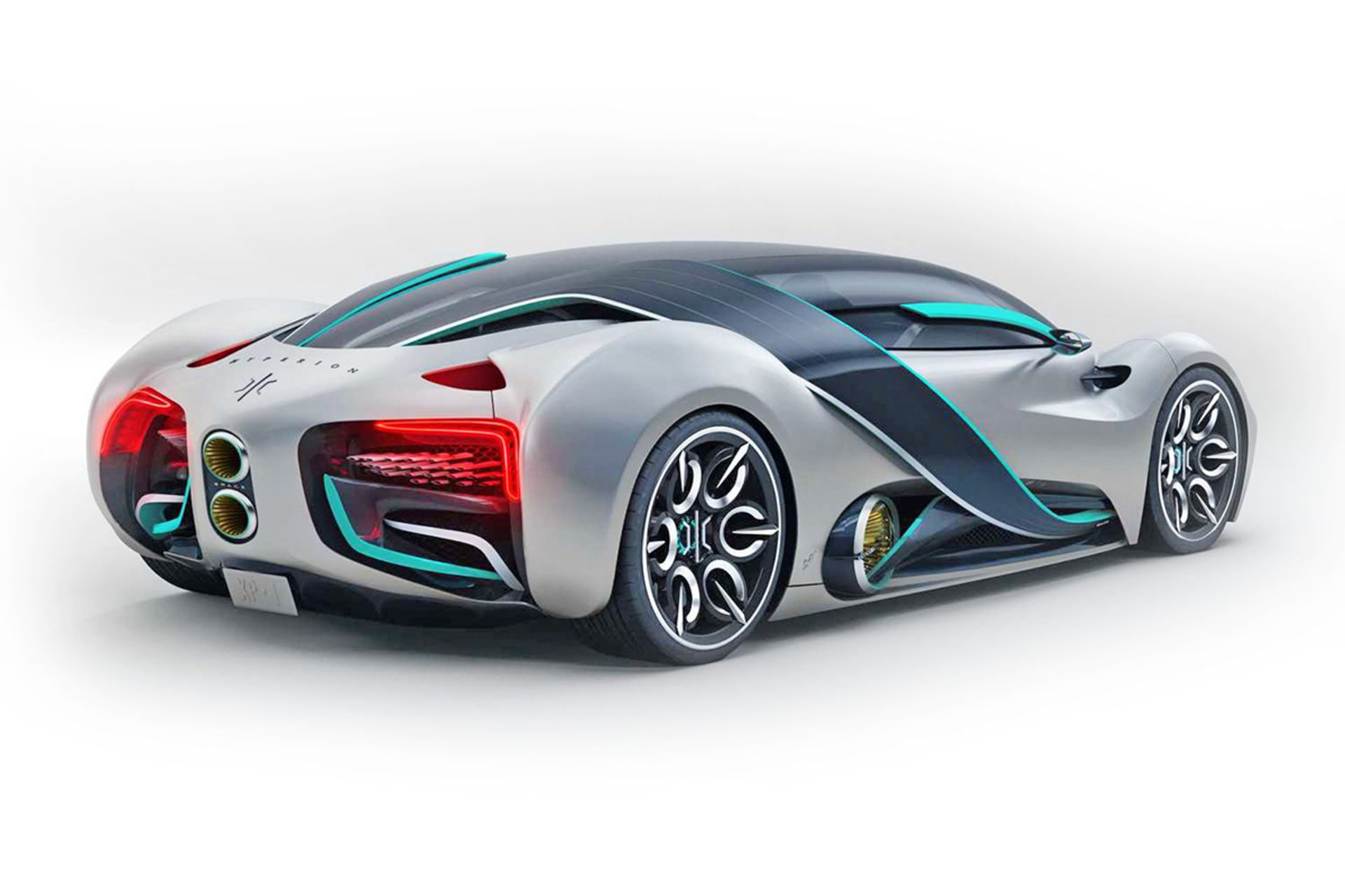 Hyperion XP-1  ابرخودرو هیدروژنی هایپرین نمای پشت
