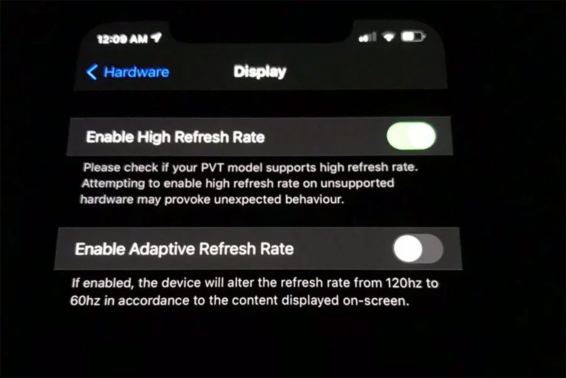 تنظیمات آیفون 12 پرو مکس