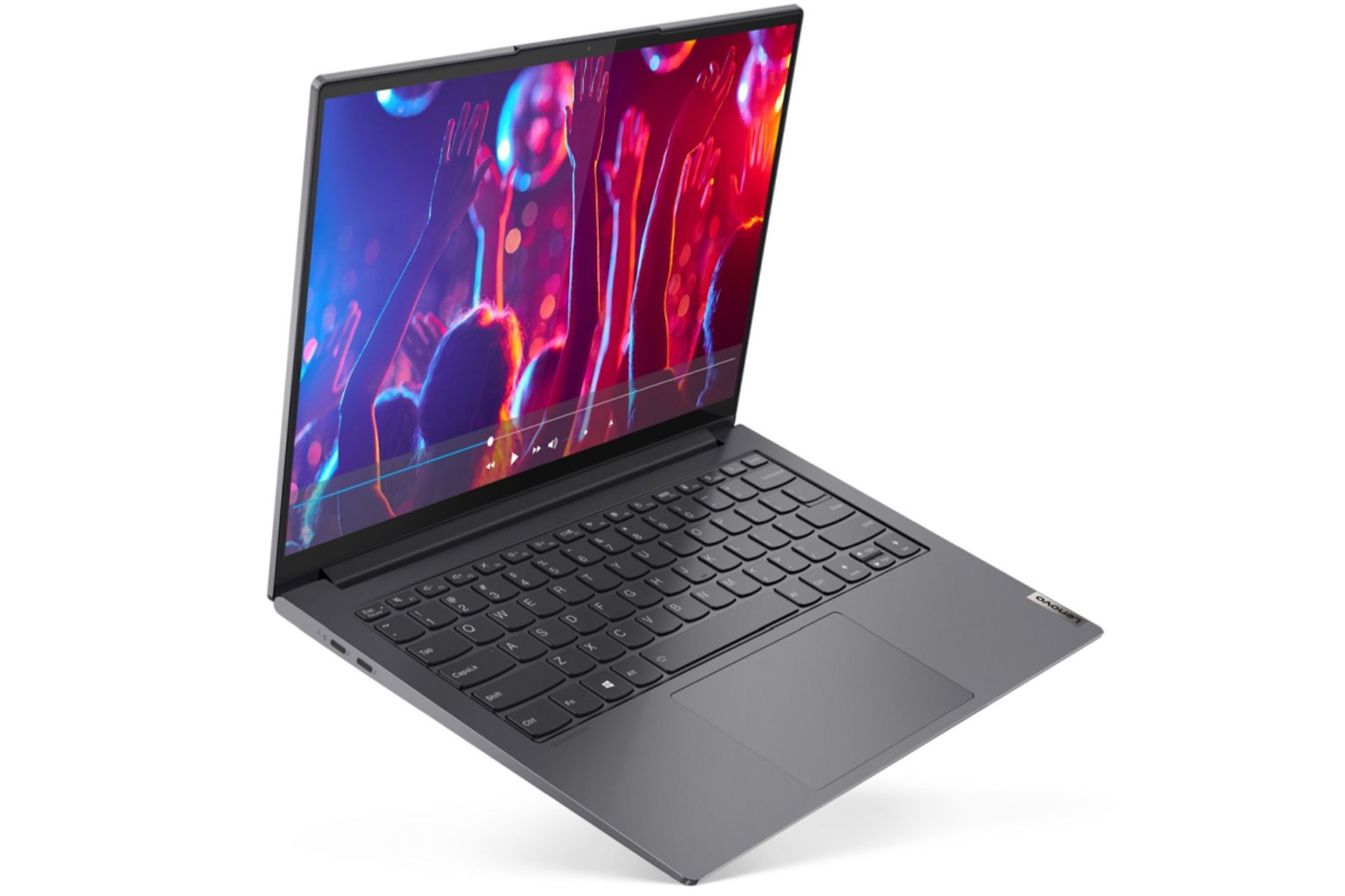 لنوو یوگا اسلیم 7 آی پرو / Lenovo Yoga Slim 7i Pro از نمای سه رخ مشکی