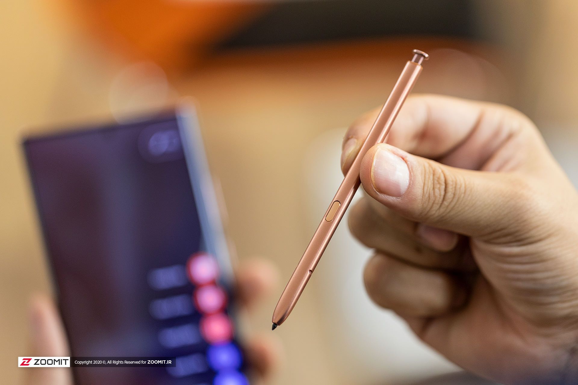 تصویر قلم گلکسی نوت ۲۰ اولترا صورتی