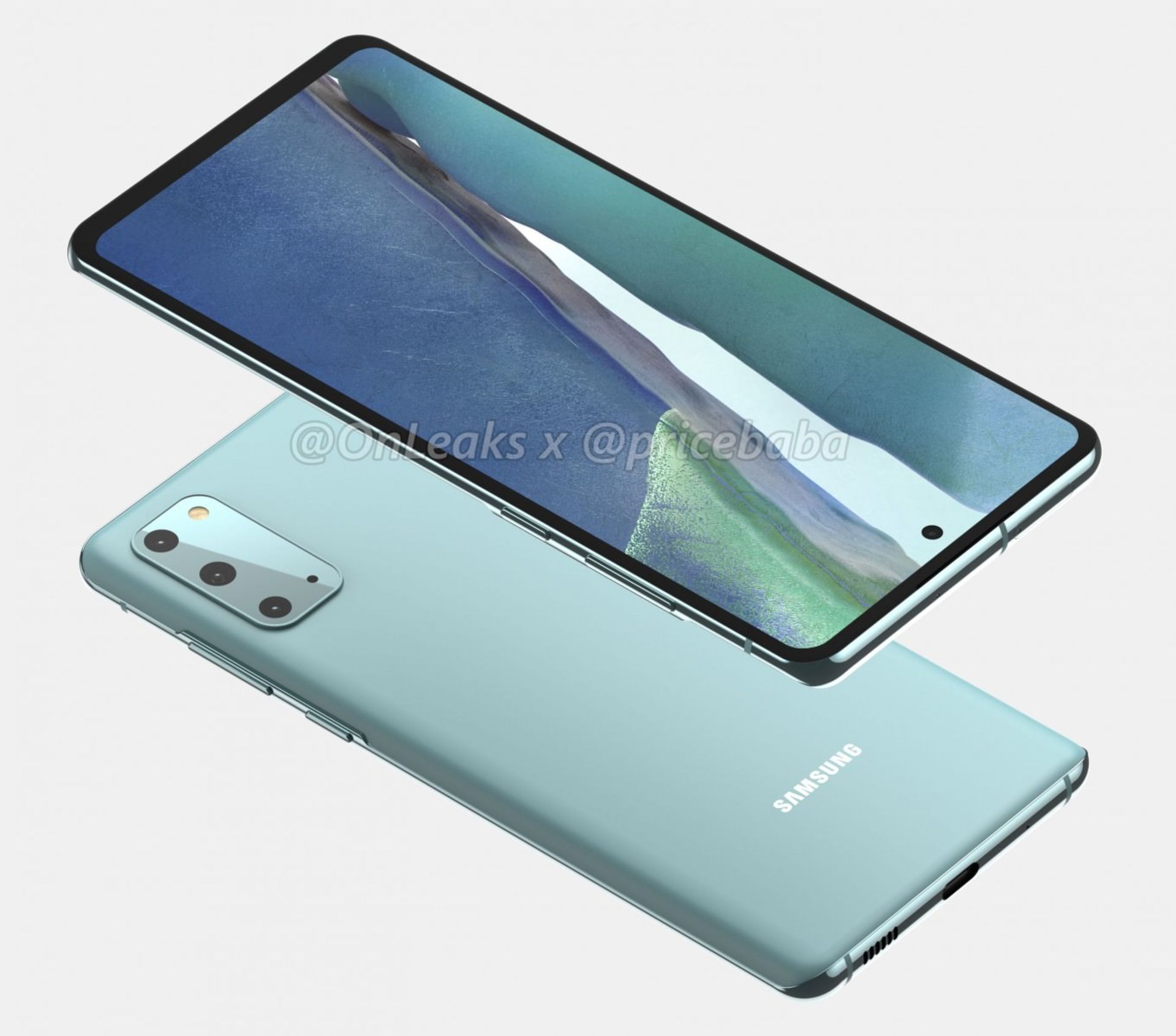 رندرهای گلکسی اس۲۰ اف ای / Samsung Galaxy S20 FE renders