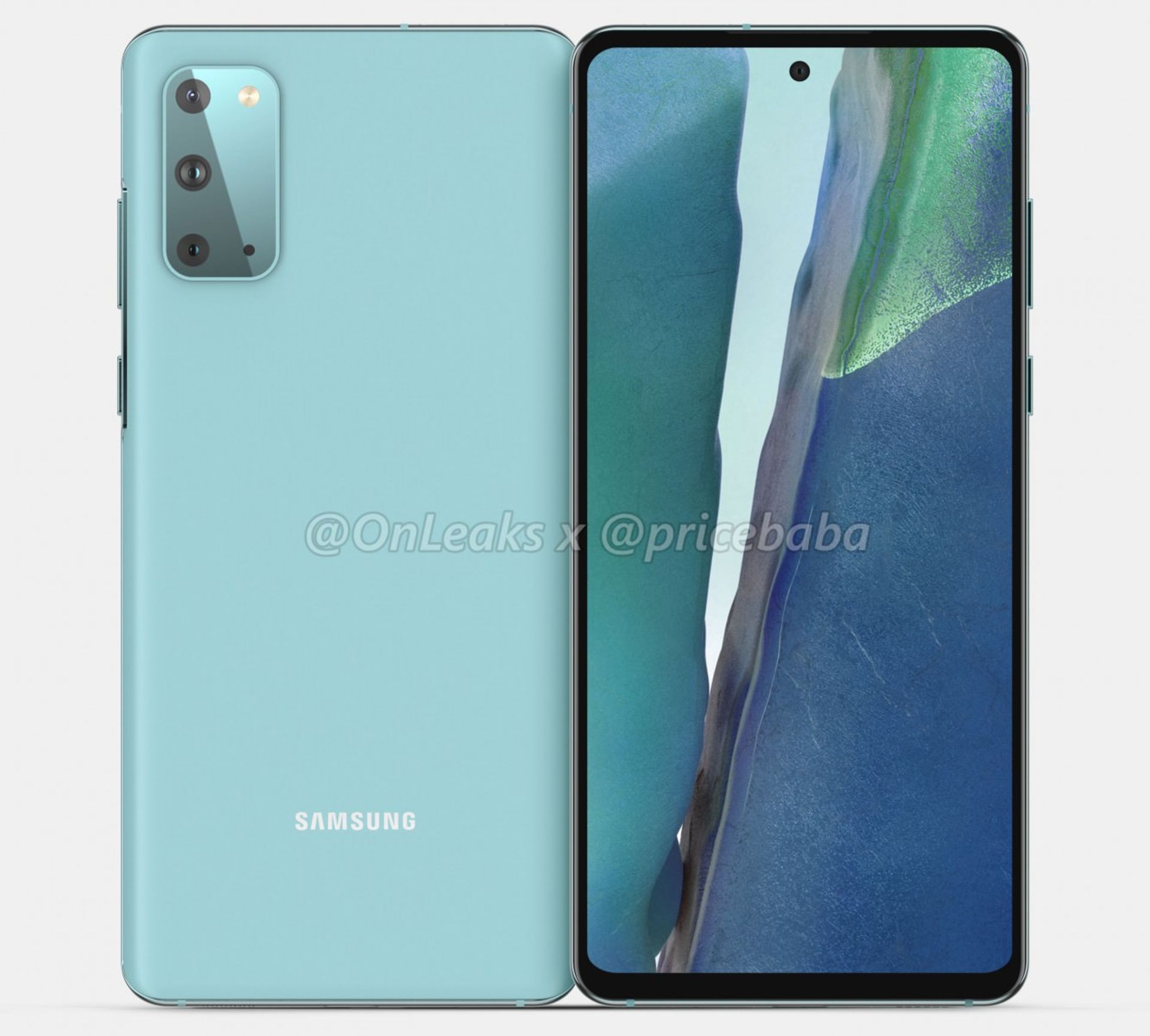 رندرهای گلکسی اس۲۰ اف ای / Samsung Galaxy S20 FE renders