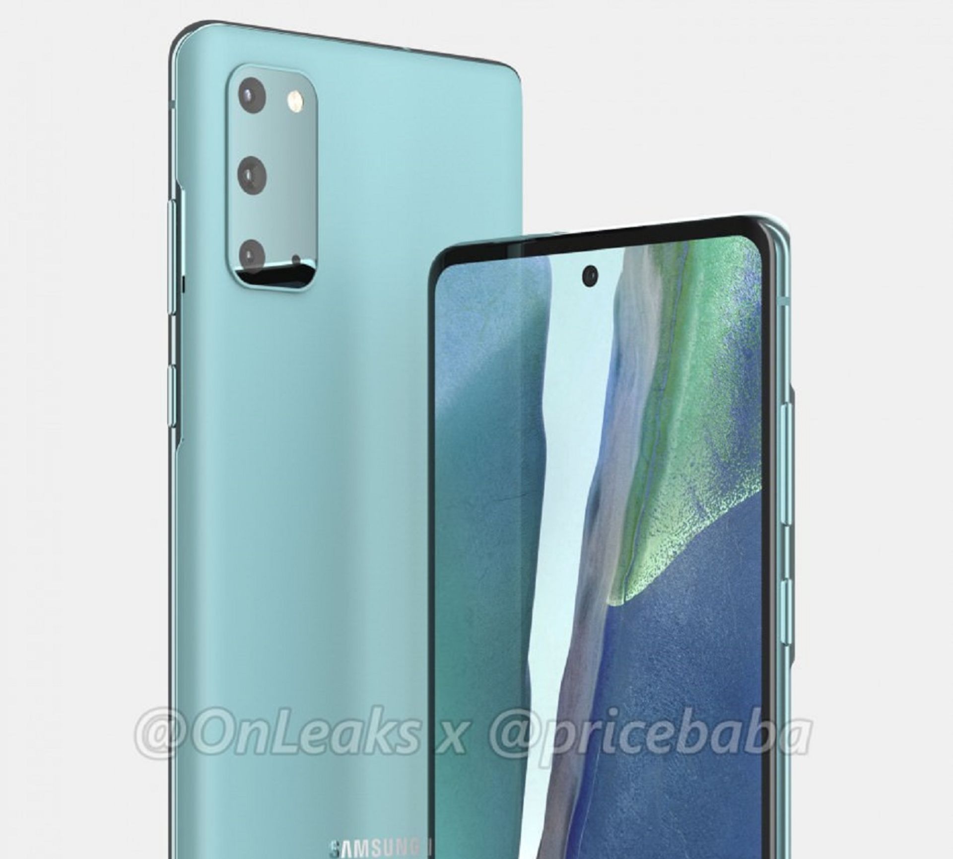 رندرهای گلکسی اس۲۰ اف ای / Samsung Galaxy S20 FE renders