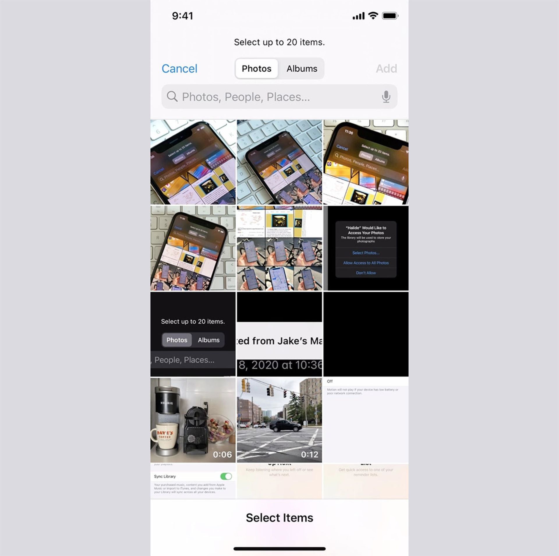 انتخاب سریع‌تر عکس‌ها در اپلیکیشن‌های دیگر iOS 14