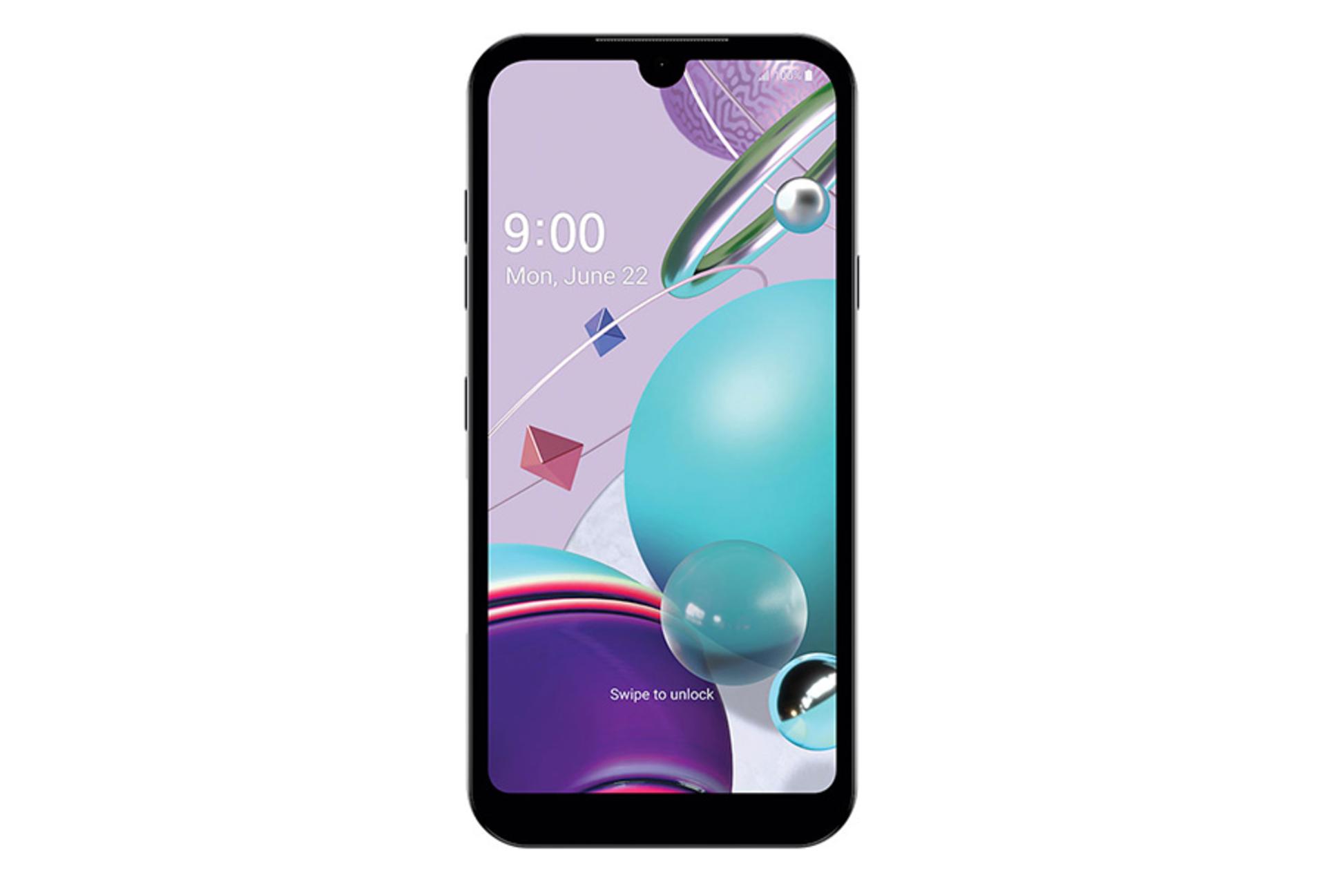 نمای جلو گوشی ال جی مدل کی 31 / LG K31 با صفحه روشن