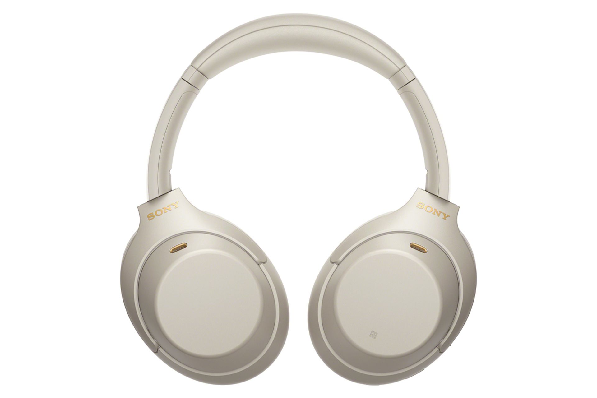 مدل سفید هدفون سونی Sony WH-1000XM4 از جلو