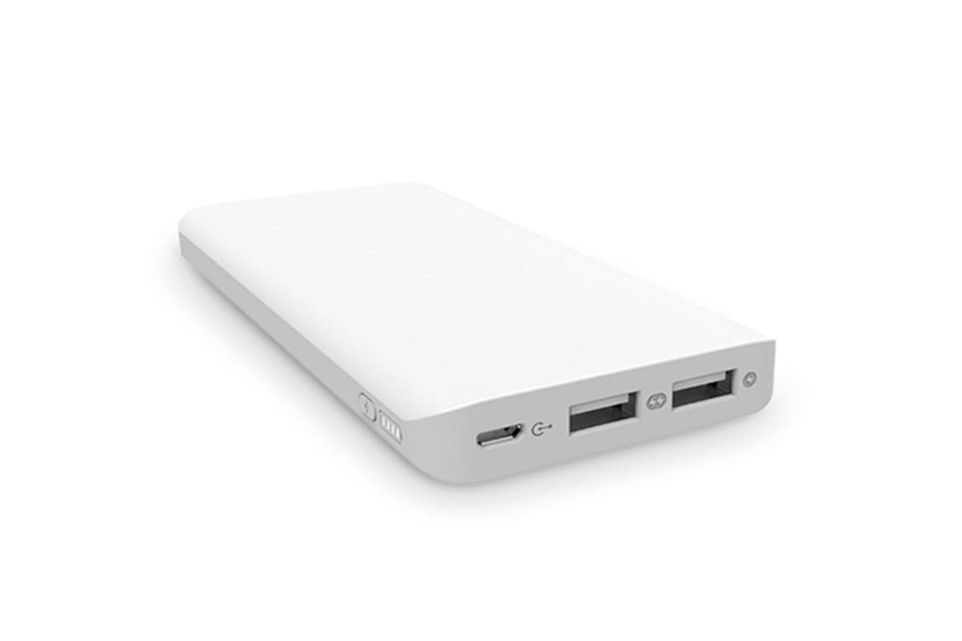 نمای کلی و درگاه‌های پاور بانک Verity V-PR85 10000mAh