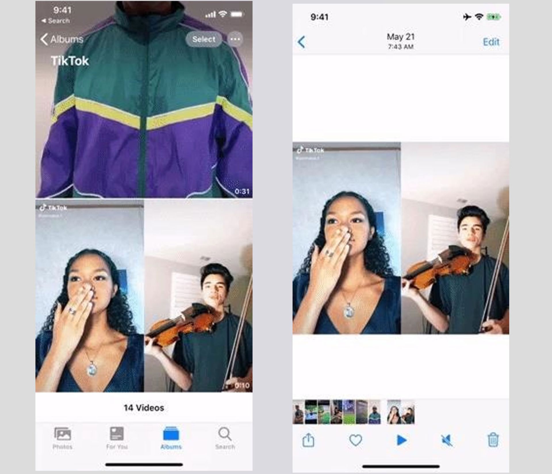 بزرگ‌نمایی آلبوم‌ها iOS 14