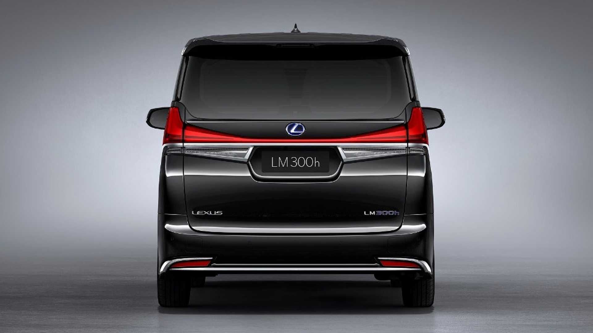 نمای عقب مینی ون لوکس لکسوس ال ام / Lexus LM Minivan با رنگ مشکی 