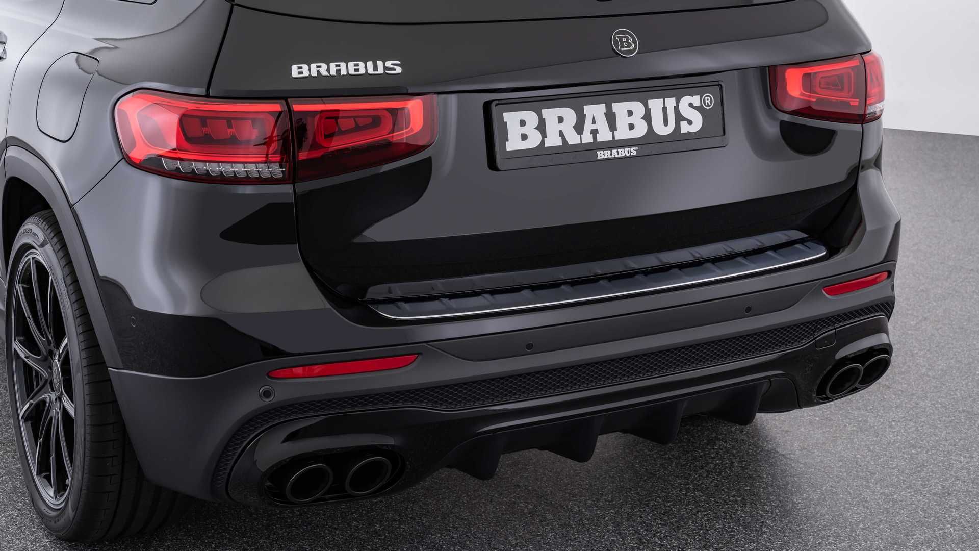 نمای چراغ عقب کراس اور مرسدس بنز جی ال بی تیونینگ برابوس / Brabus Mercedes-Benz GLB مشکی رنگ