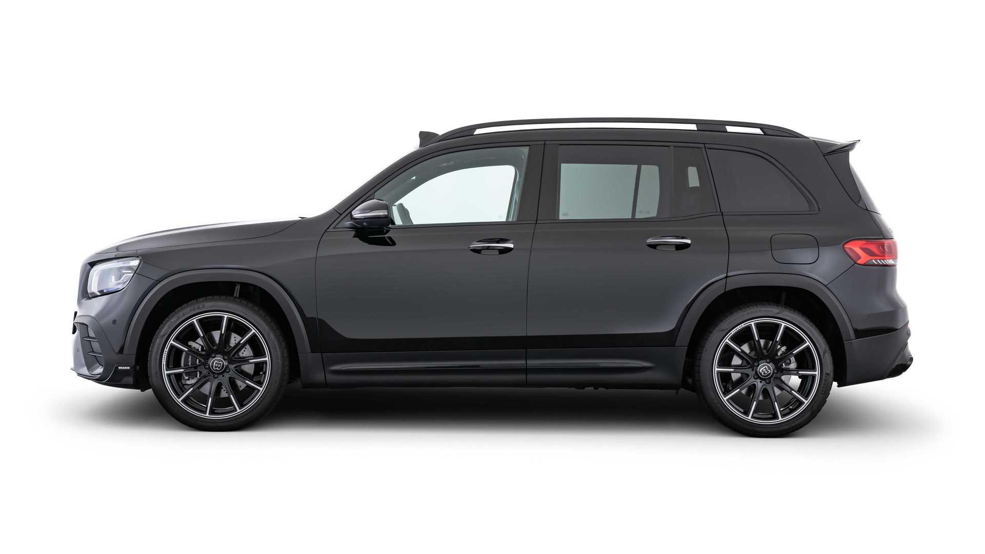 نمای جانبی کراس اور مرسدس بنز جی ال بی تیونینگ برابوس / Brabus Mercedes-Benz GLB مشکی رنگ