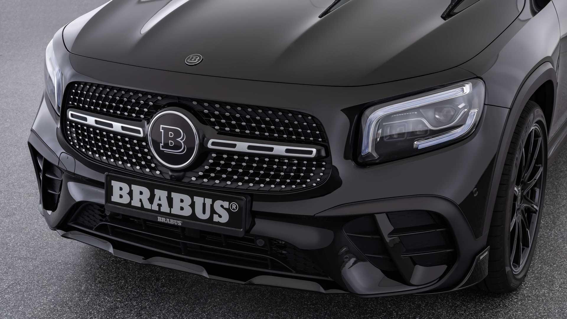 نمای جلوپنجره کراس اور مرسدس بنز جی ال بی تیونینگ برابوس / Brabus Mercedes-Benz GLB مشکی رنگ