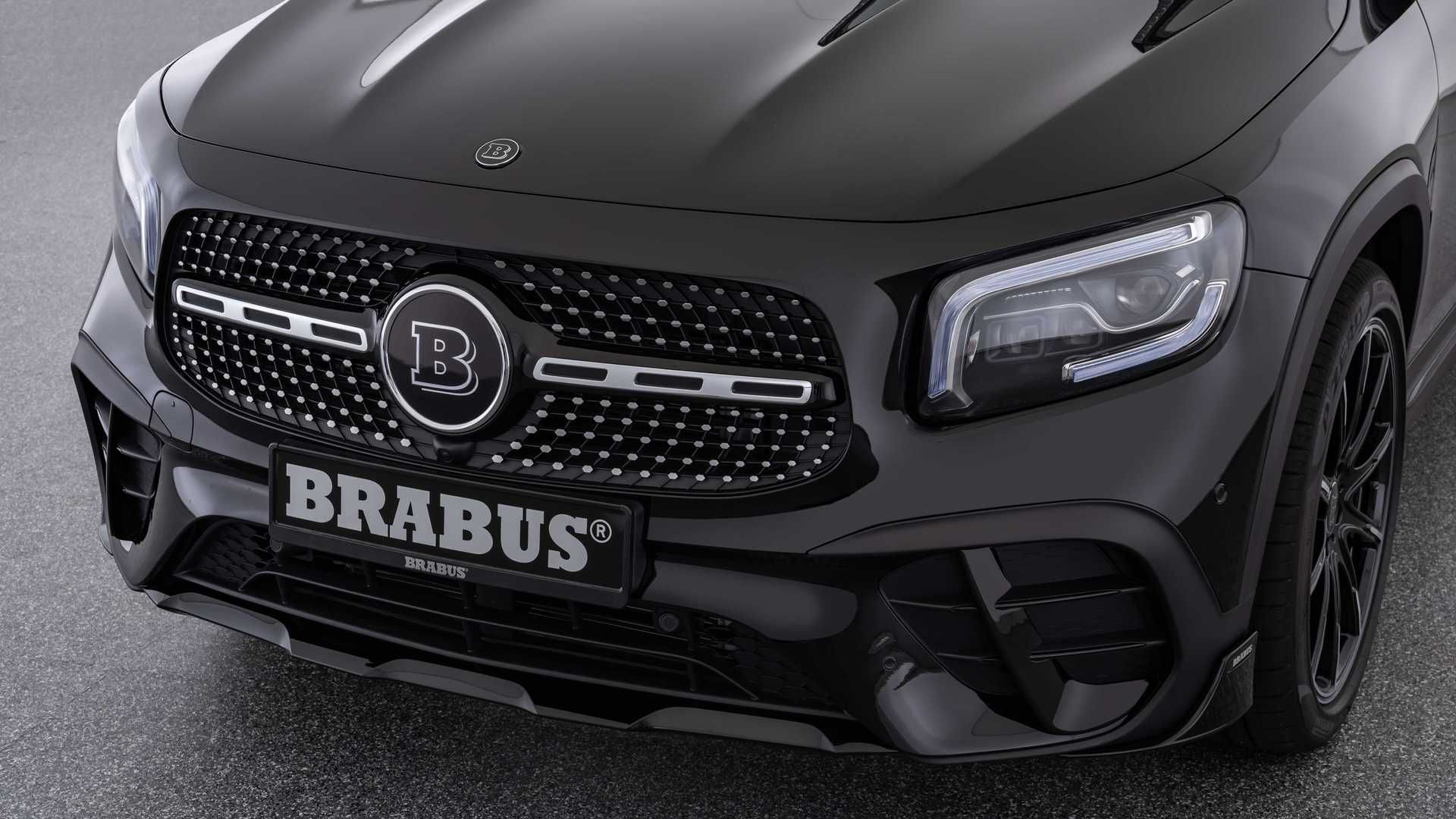 نمای جلوپنجره کراس اور مرسدس بنز جی ال بی تیونینگ برابوس / Brabus Mercedes-Benz GLB مشکی رنگ