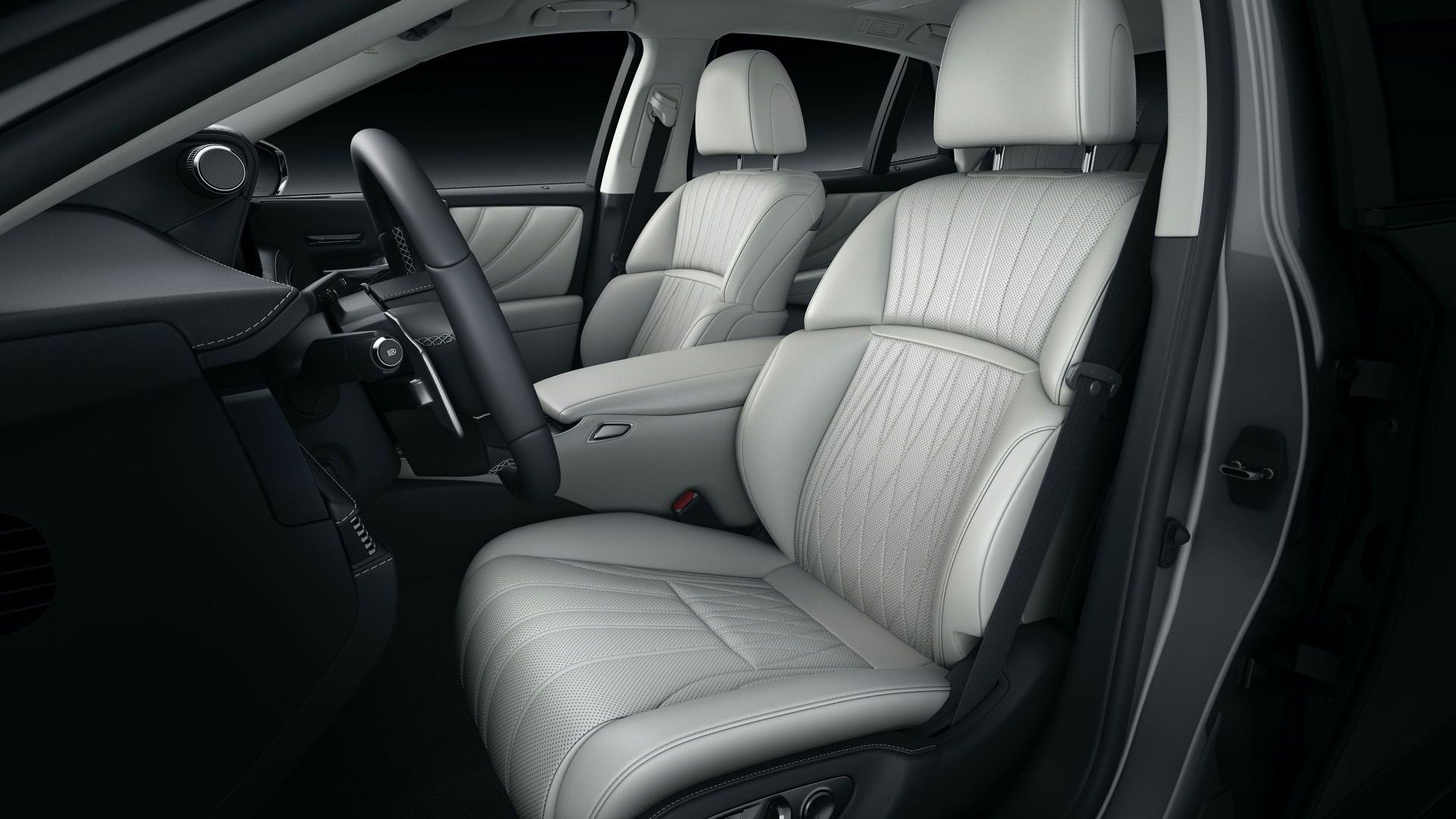 نمای کابین و صندلی های سدان پرچم دار لکسوس ال اس / 2021 Lexus LS