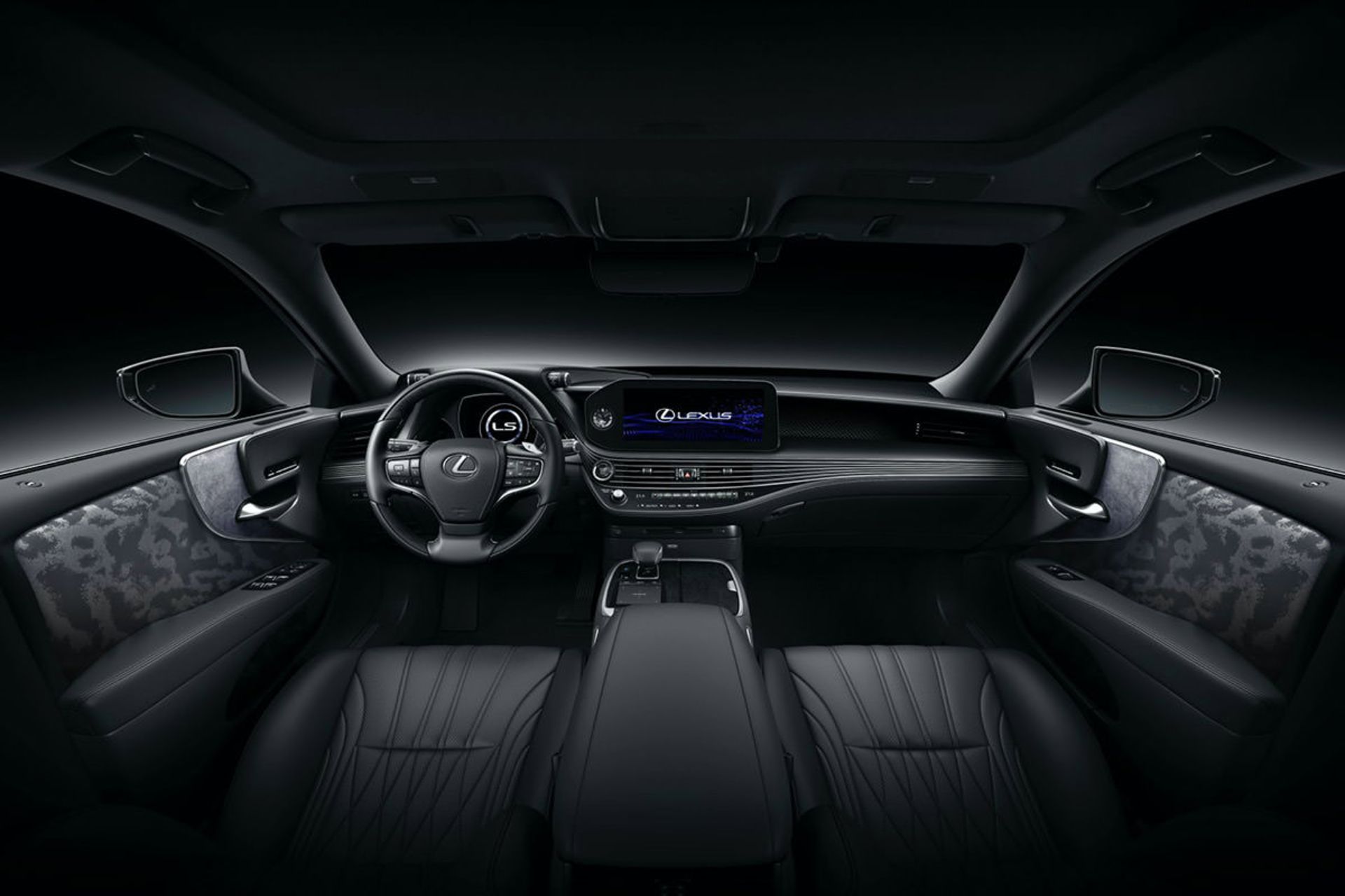 نمای داخل کابین سدان پرچم دار لکسوس ال اس / 2021 Lexus LS