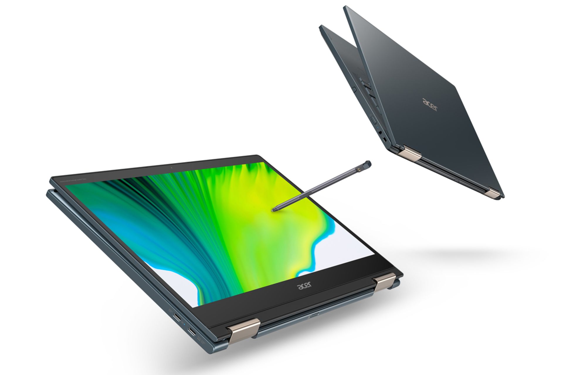 مرجع متخصصين ايران نماي جلو و پشت ايسر اسپين ۷ 2020 / Acer Spin 7 با قلم لمسي Wacom