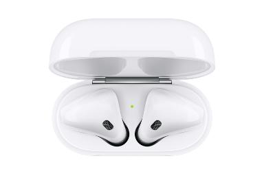 نمای بالا اپل ایرپادز نسل دوم / Apple AirPods 2nd Gen در درون کیس شارژ