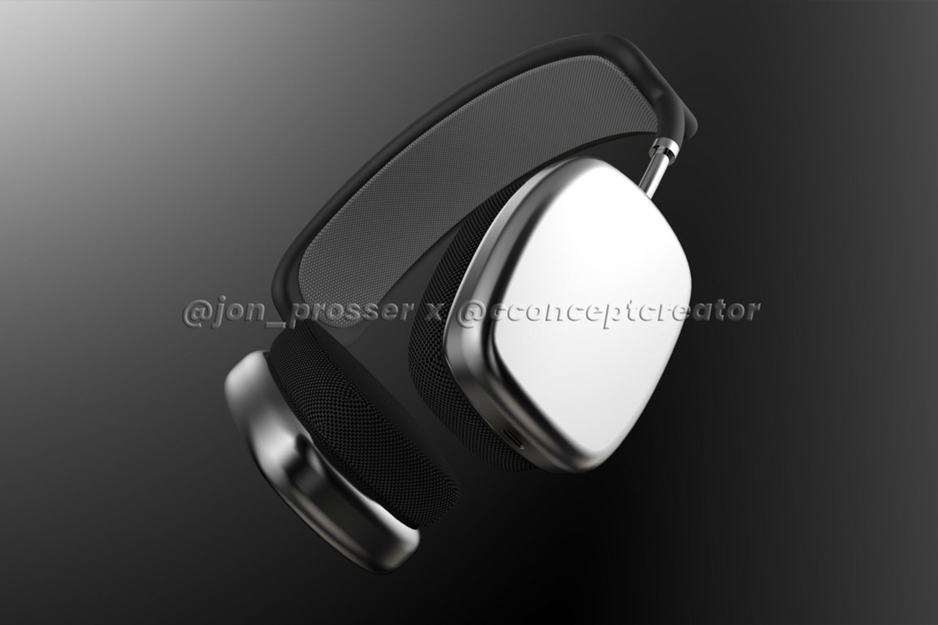 نمای نزدیک بخش پایینی ایرپادز استودیو / AirPods Studio