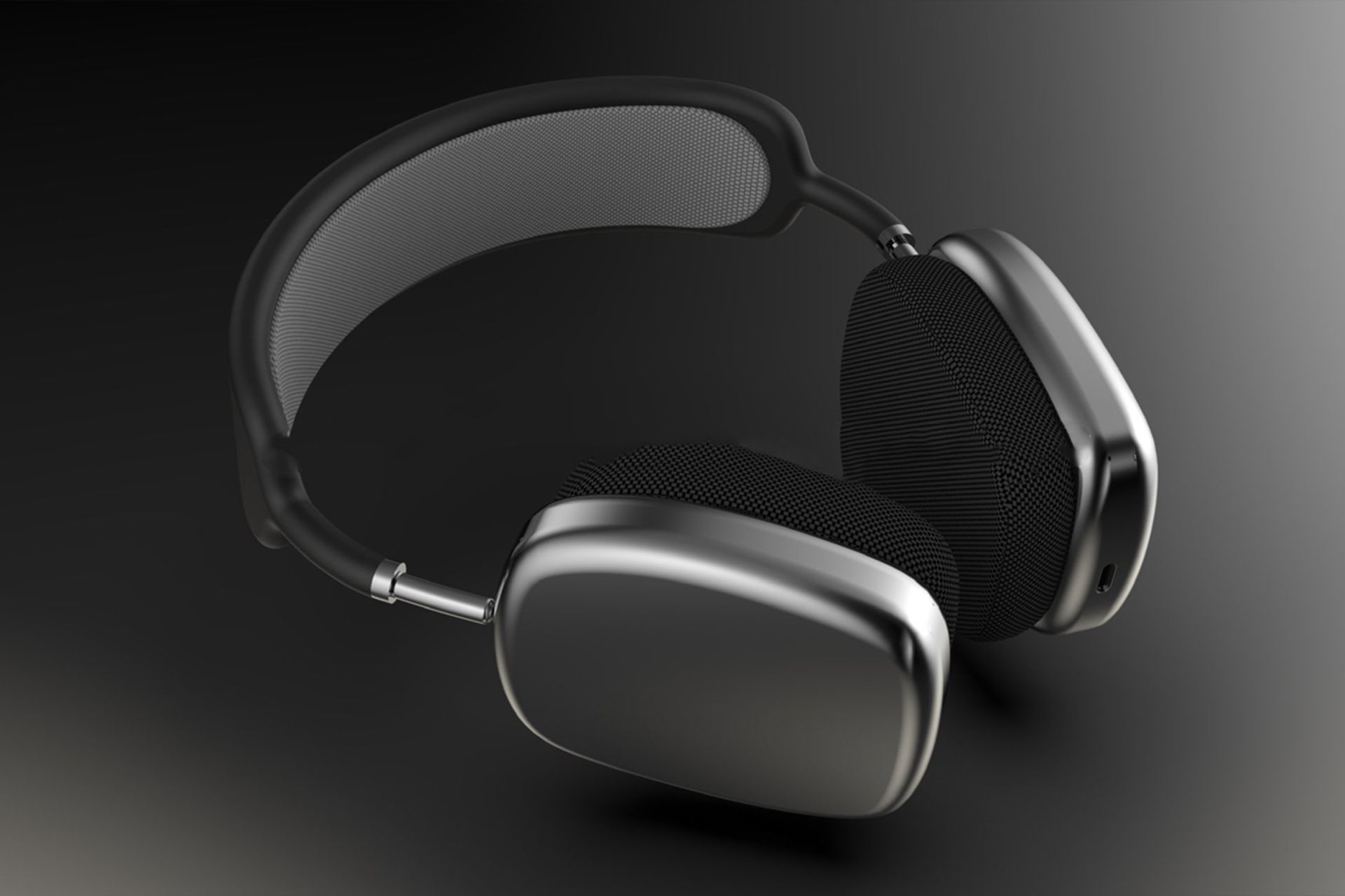 ایرپادز استودیو / AirPods Studio در حالت خوابیده روی زمین