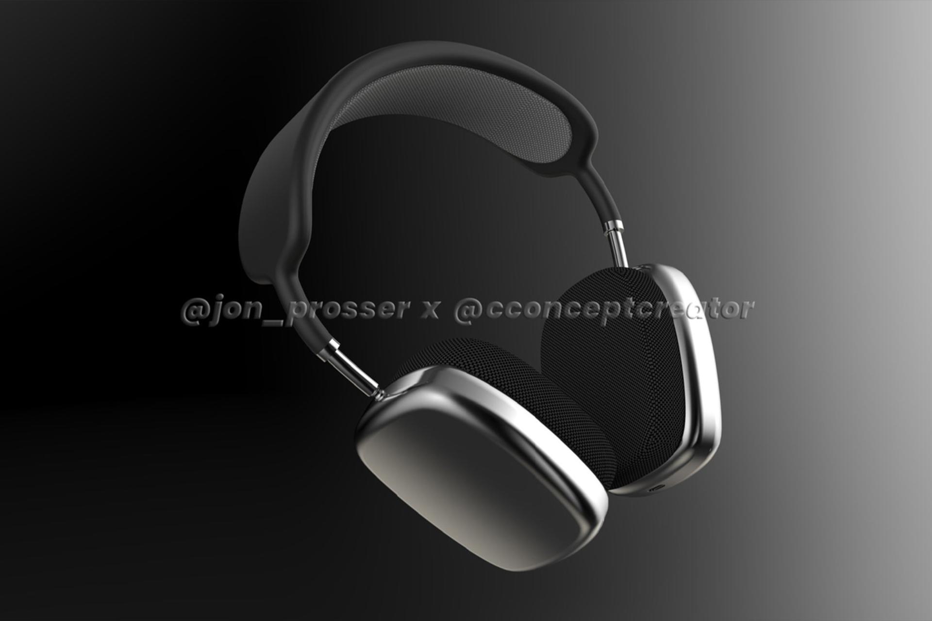 رندر غیررسمی هدفون دورگوشی ایرپادز استودیو / AirPods Studio
