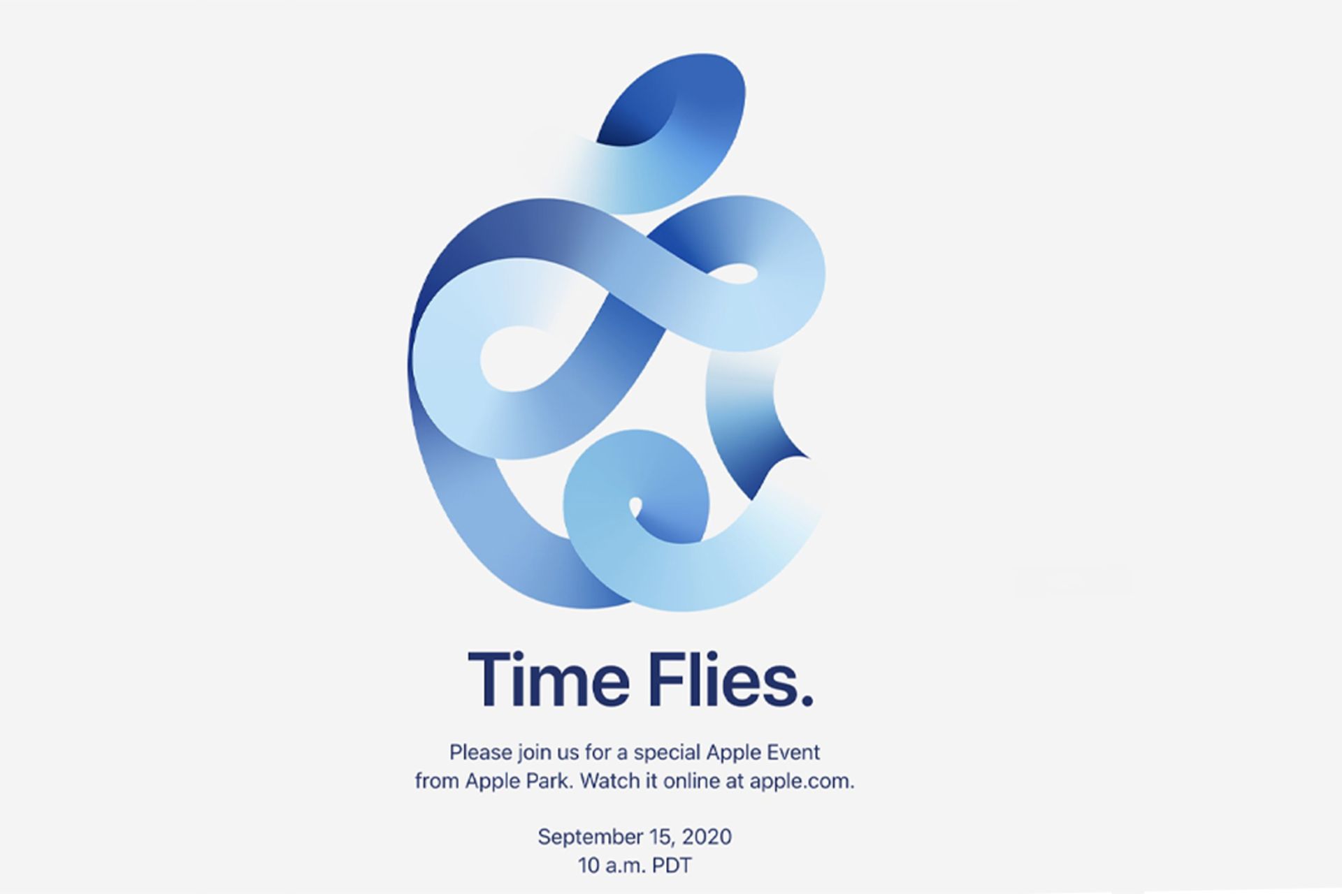 پوستر رویداد Time Flies اپل / Apple