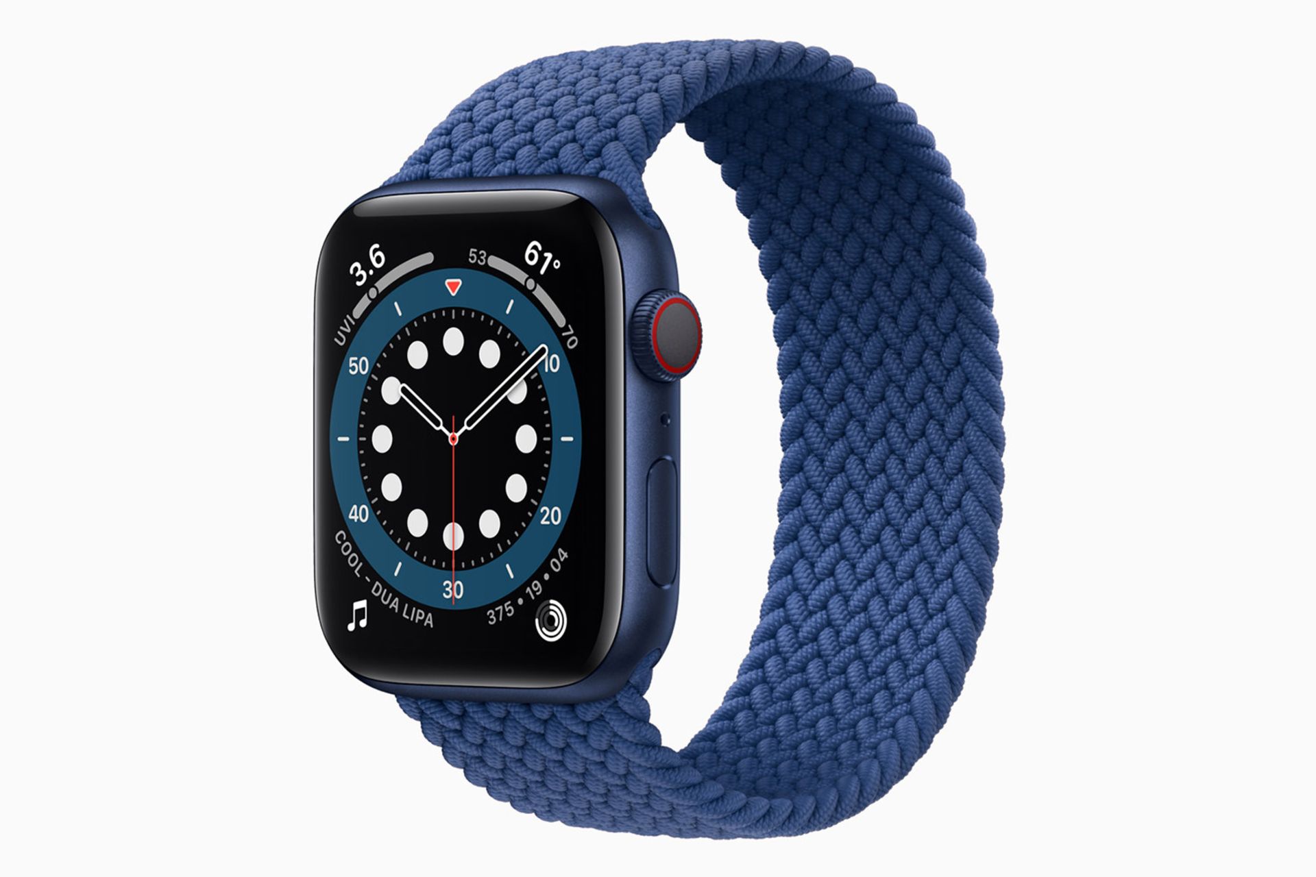 مرجع متخصصين ايران مدل آبي اپل واچ سري ۶ / Apple Watch Series 6 بند بافته شده