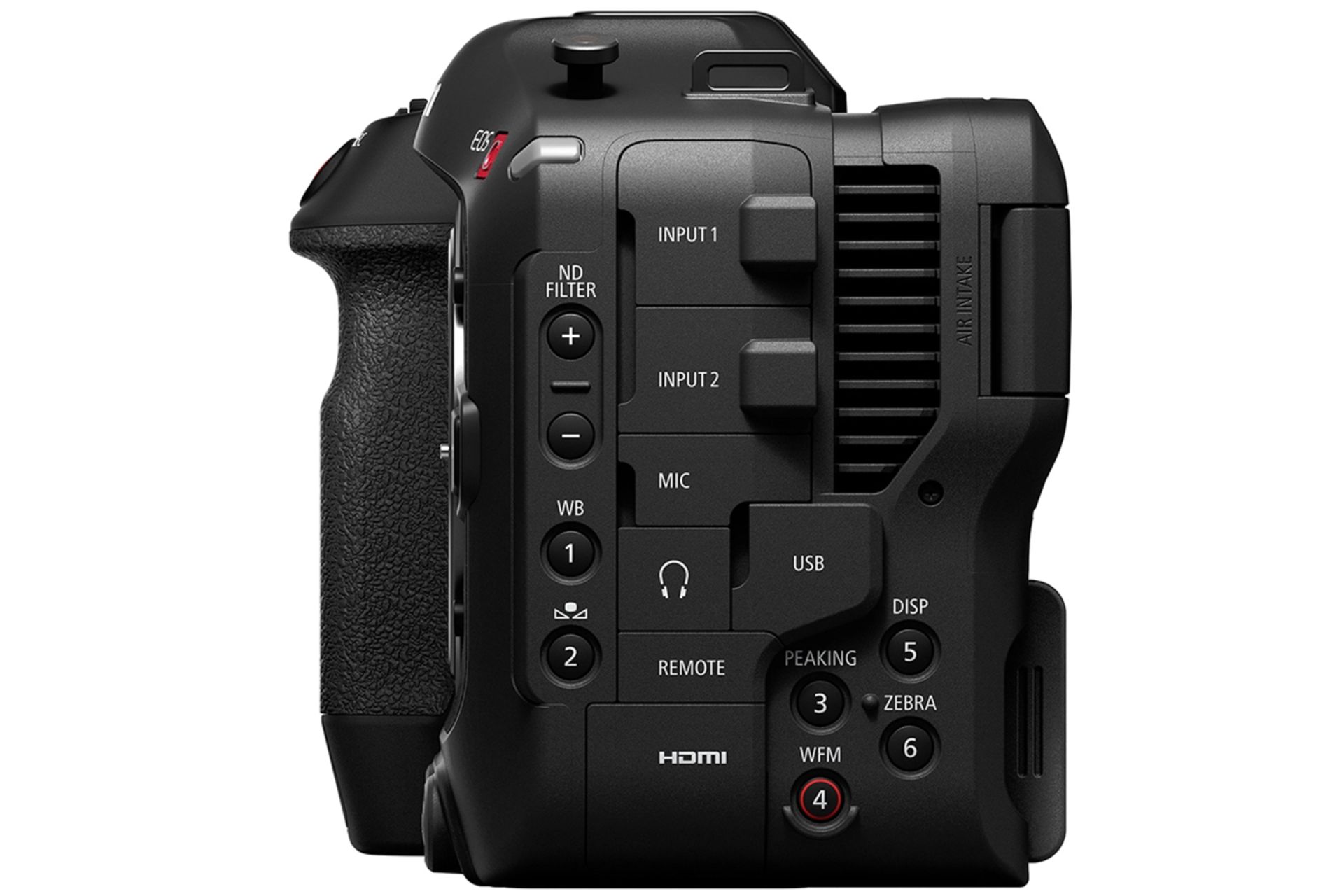 نیم رخ دوربین کانن EOS C70 